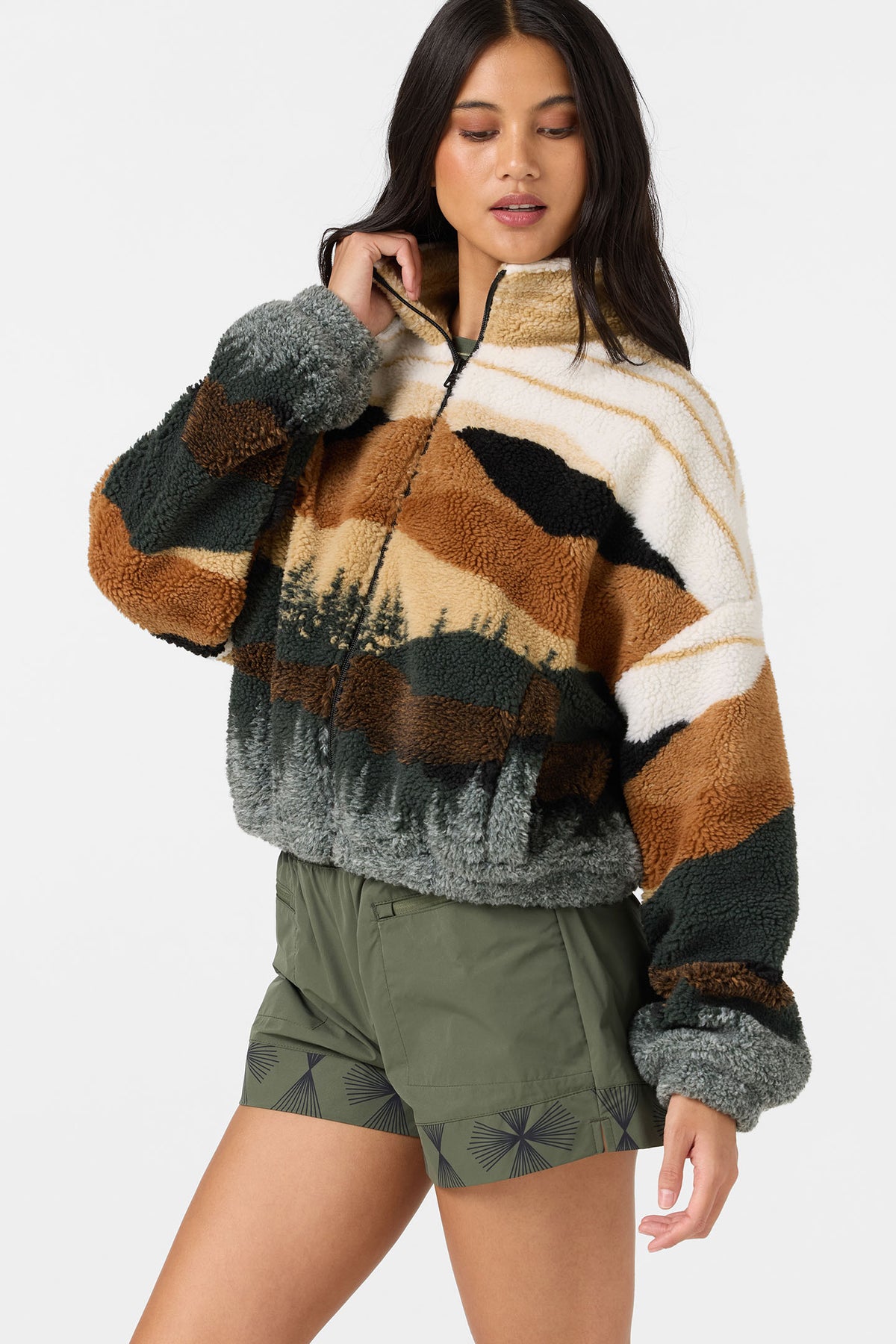 CORDIN JACQUARD SHERPA JACKET