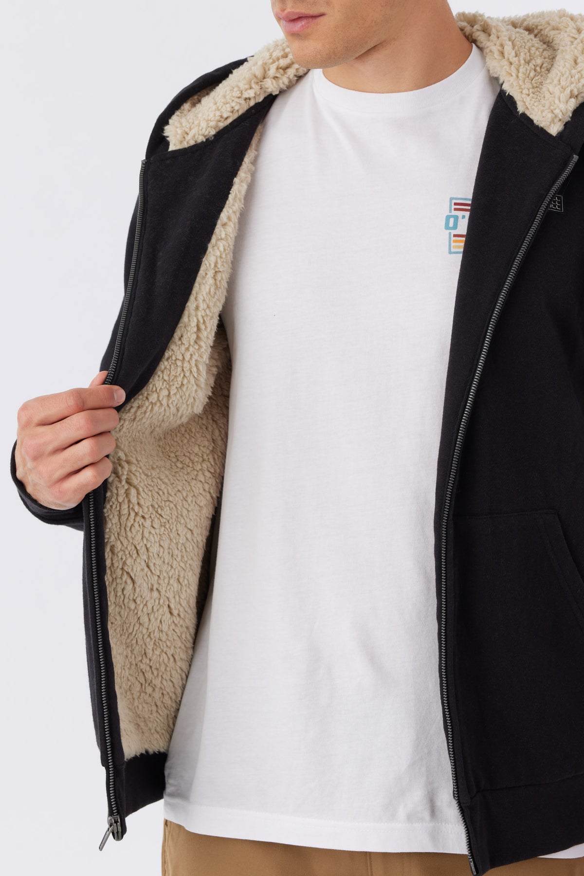 FIFTY TWO SHERPA ZIP HOODIE