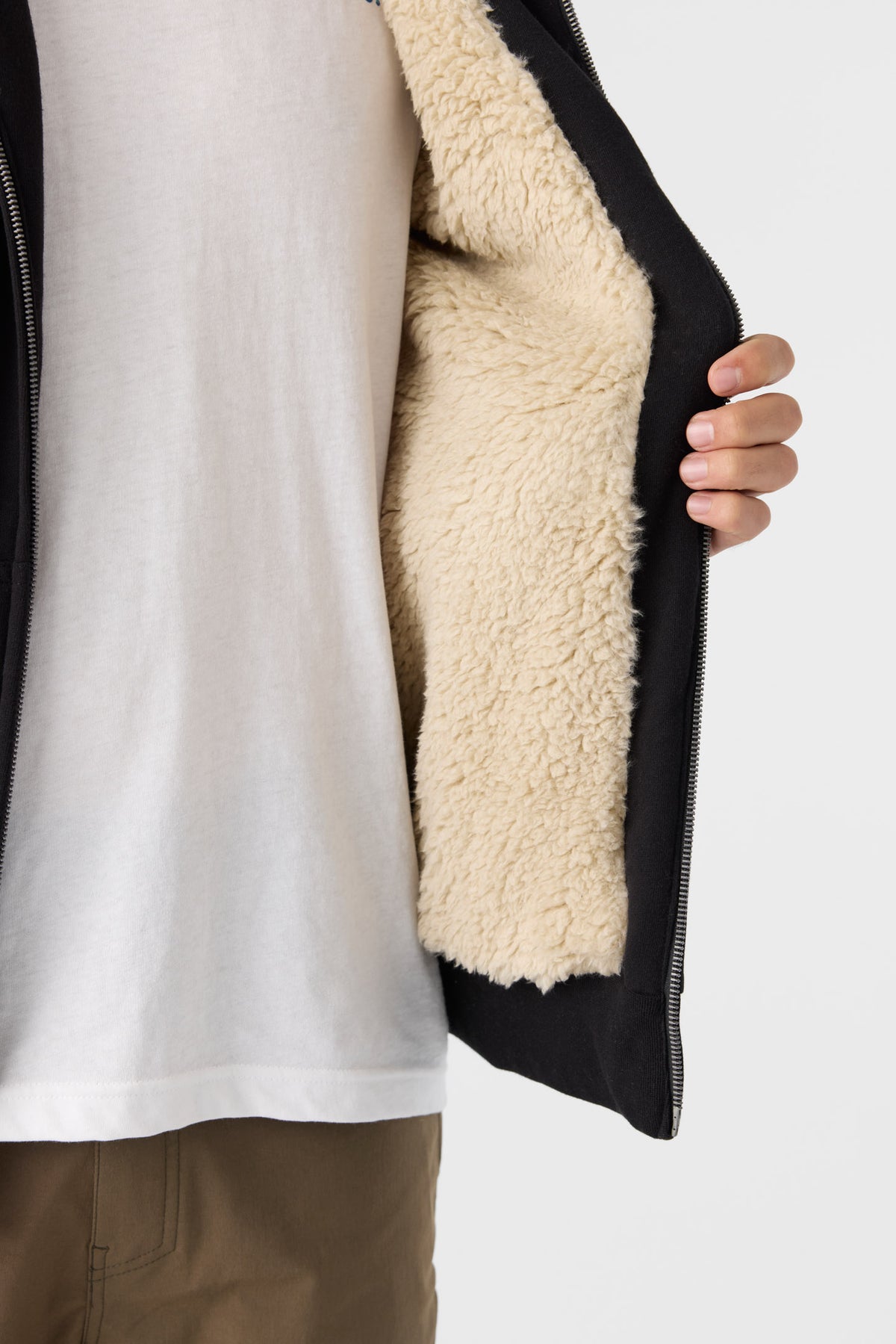 FIFTY TWO HIGH PILE LINED ZIP MB