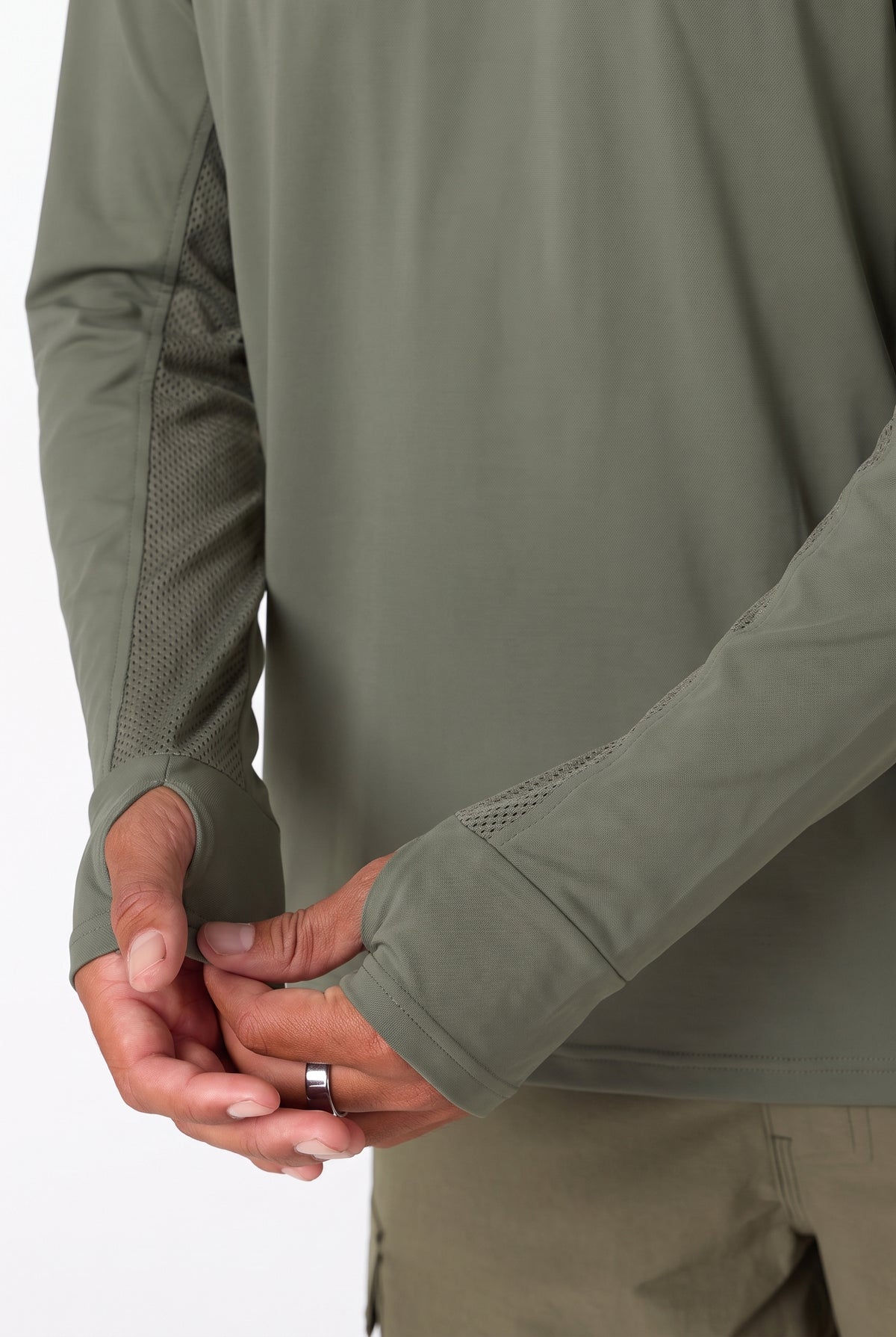 TRVLR UPF ELEVATED HOODED LONG SLEEVE