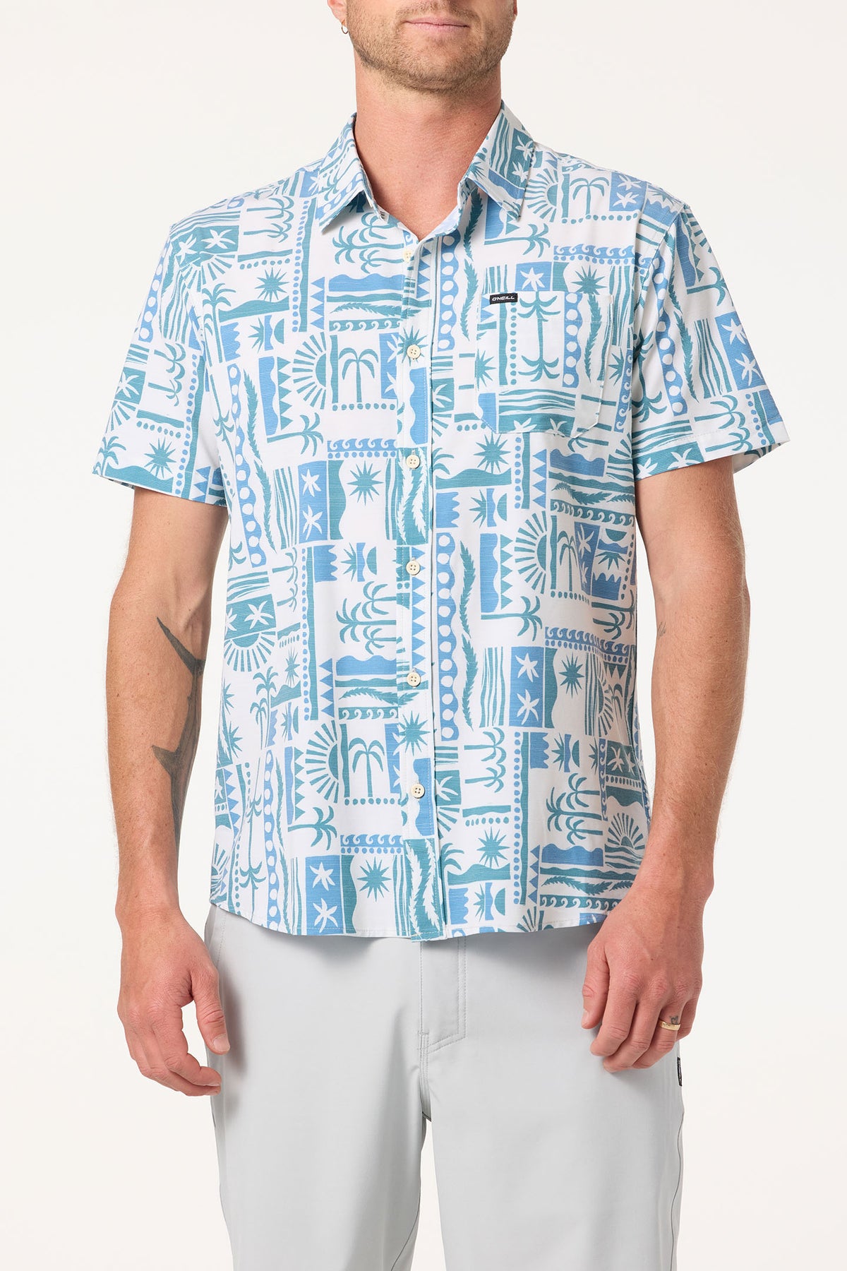UPF SLUB STANDARD SHORT SLEEVE WOVEN SHIRT