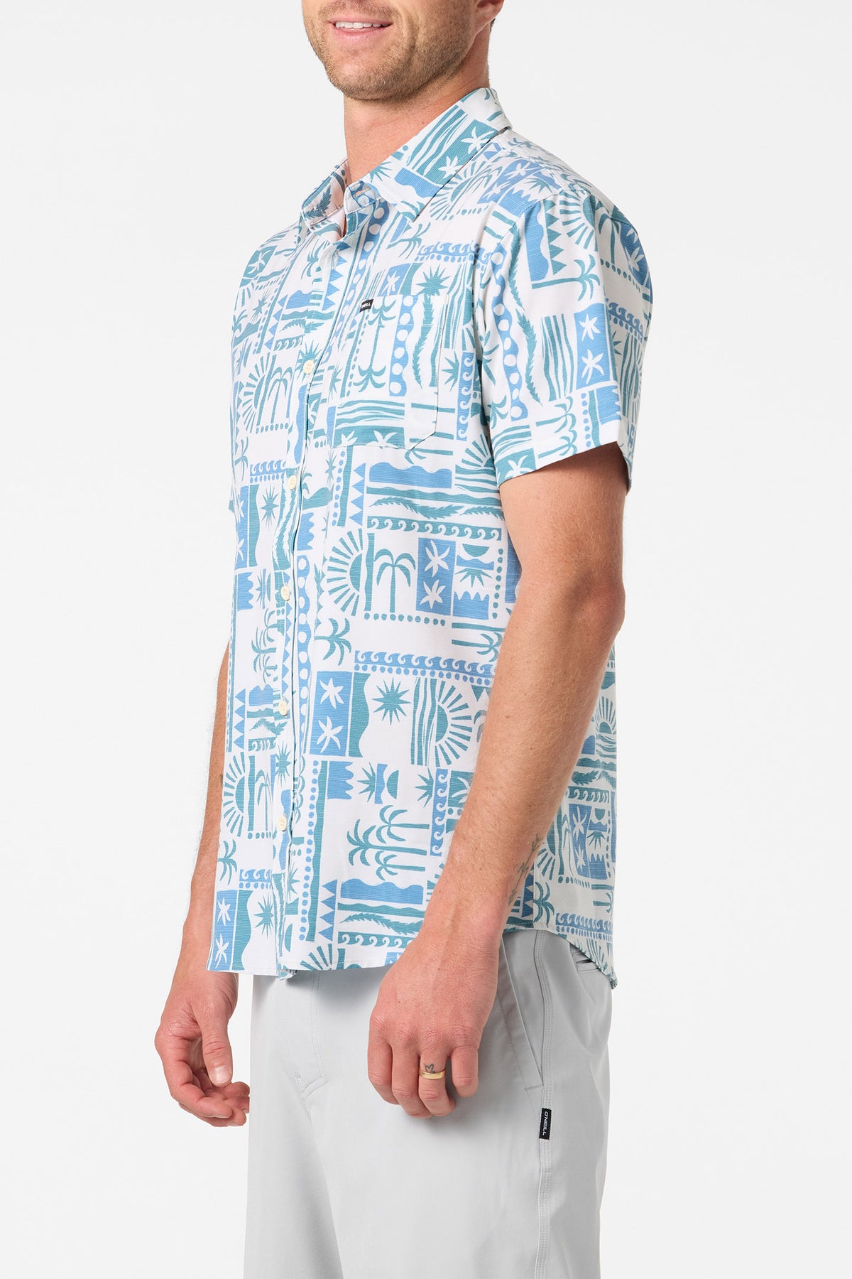 UPF SLUB STANDARD SHORT SLEEVE WOVEN SHIRT