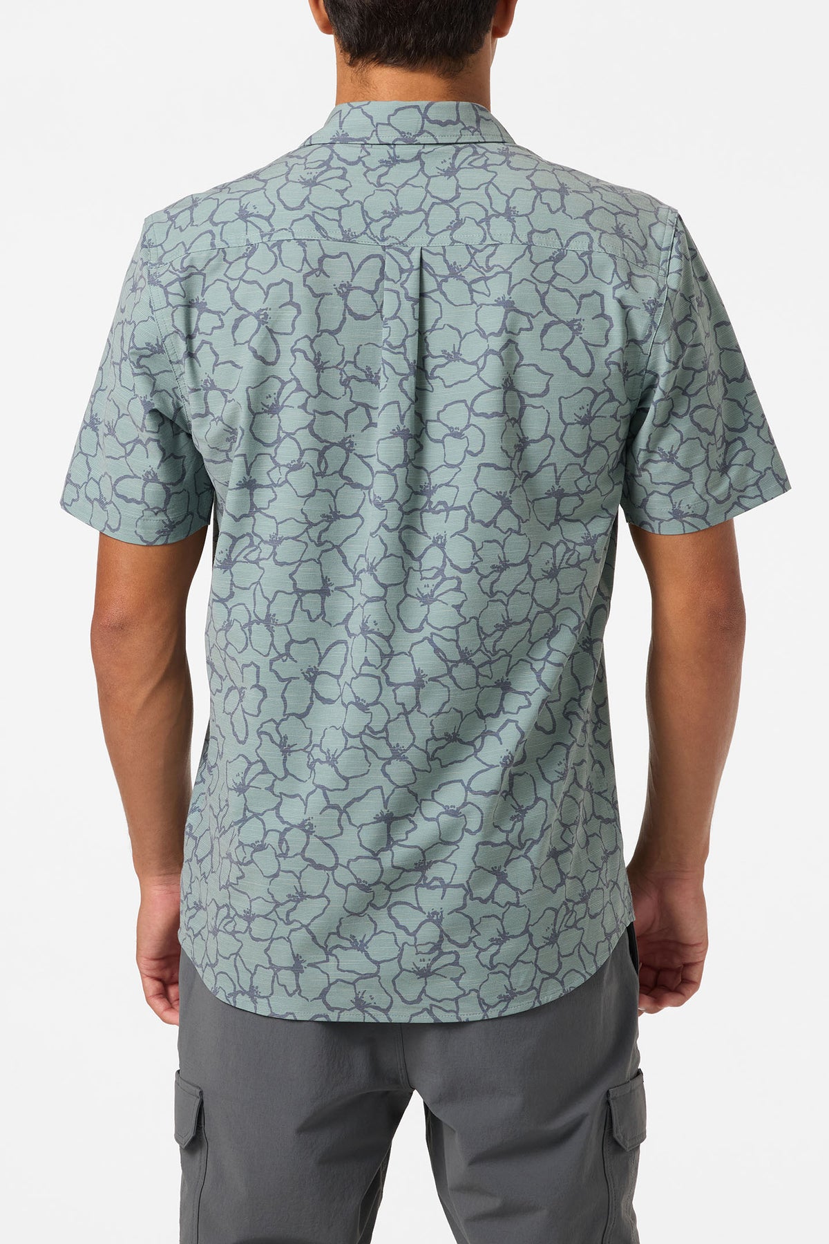 UPF SLUB RELAXED SHORT SLEEVE WOVEN SHIRT