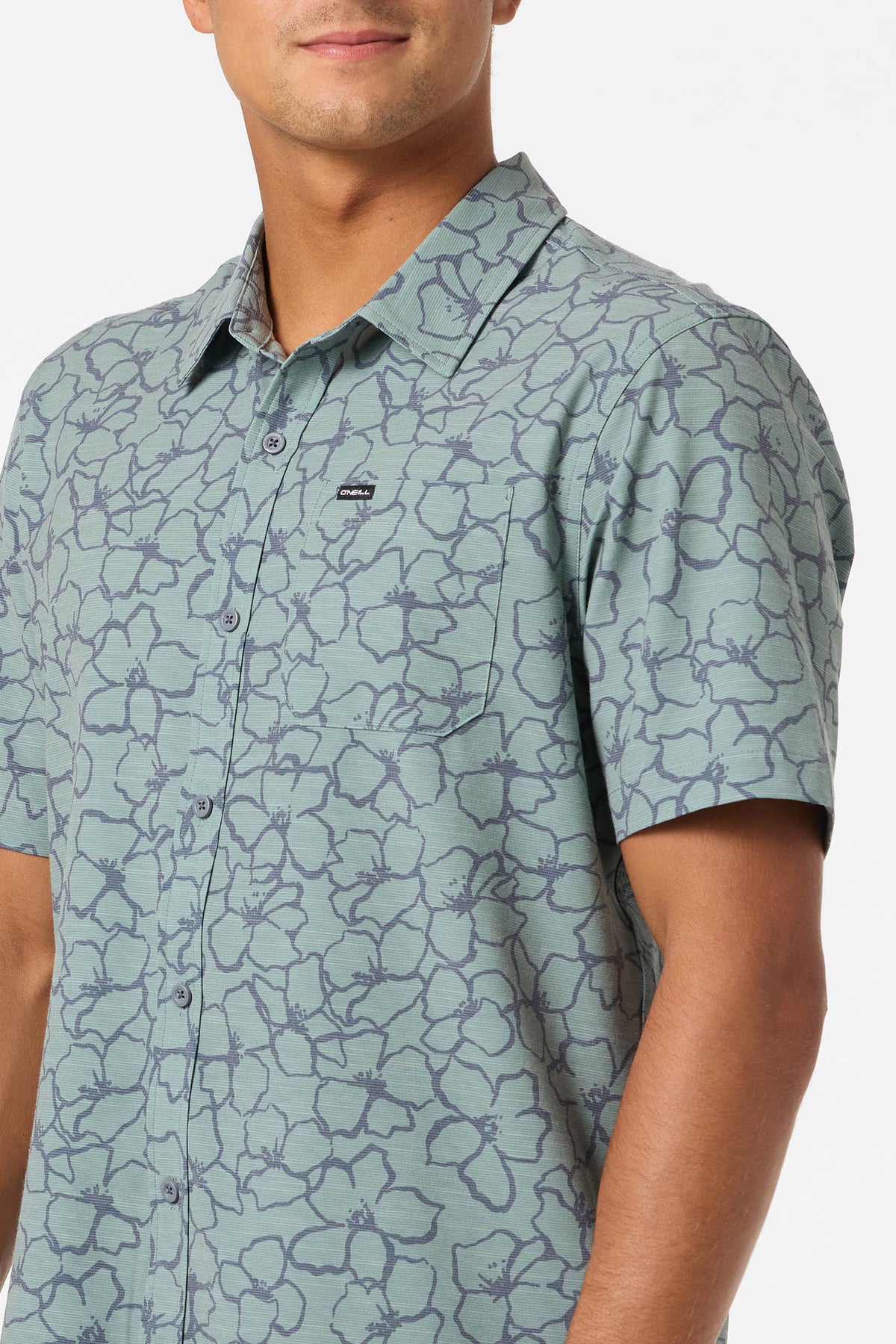 UPF SLUB RELAXED SHORT SLEEVE WOVEN SHIRT