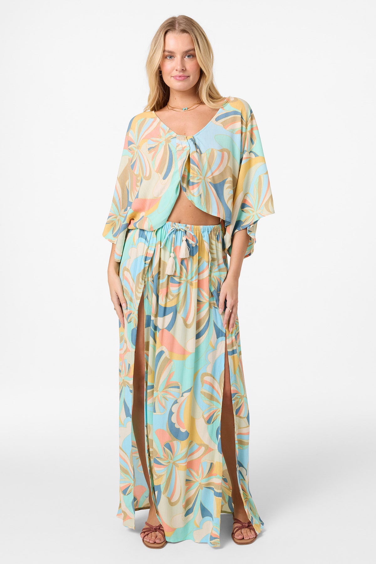 ANNA TOP PRINTED COVERUP