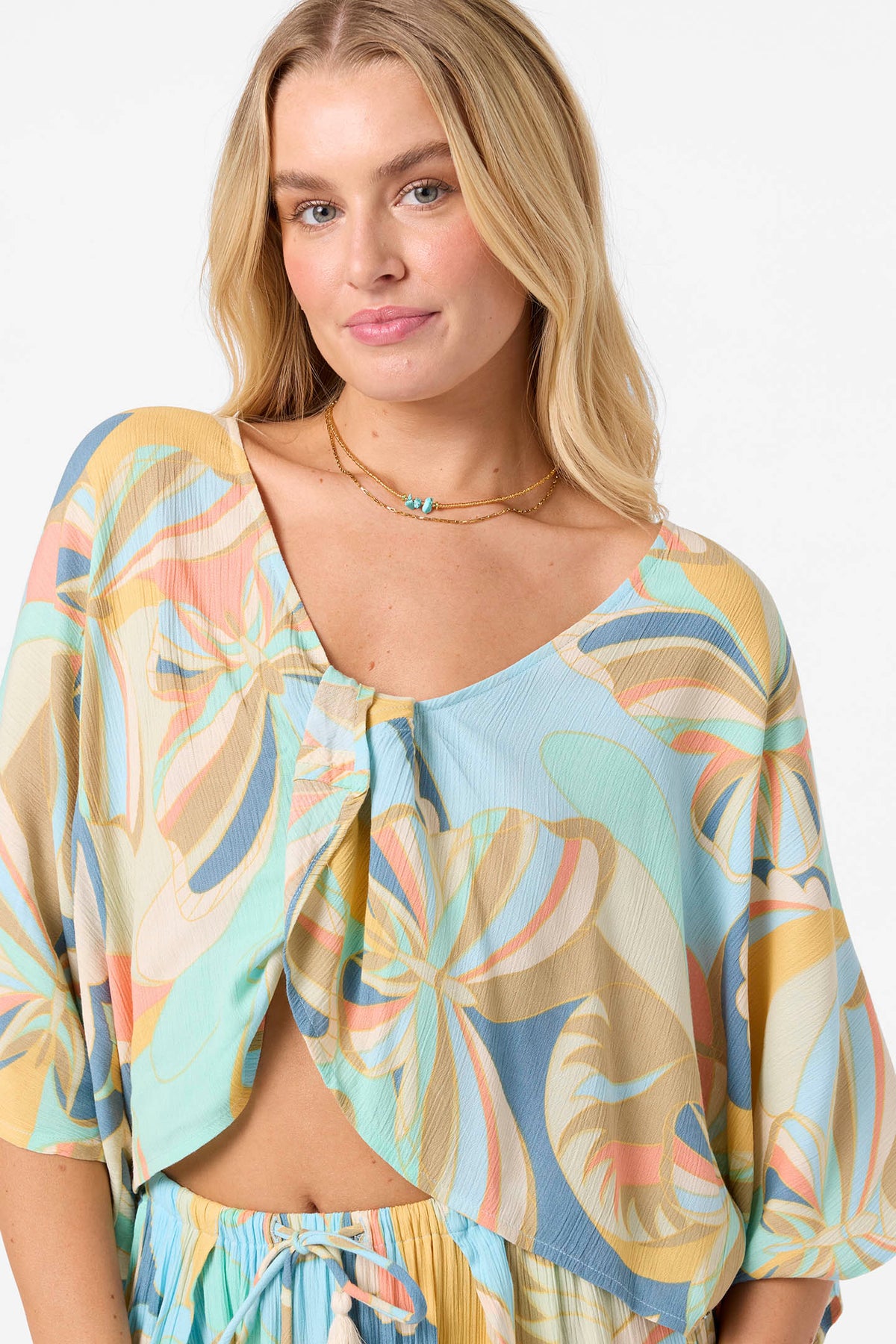 ANNA TOP PRINTED COVERUP