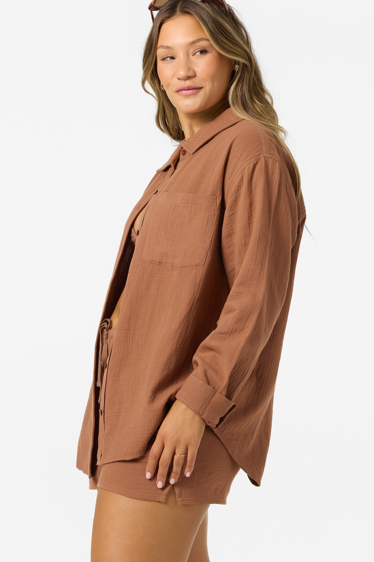 LENI RELAXED LS WOVEN SHIRT