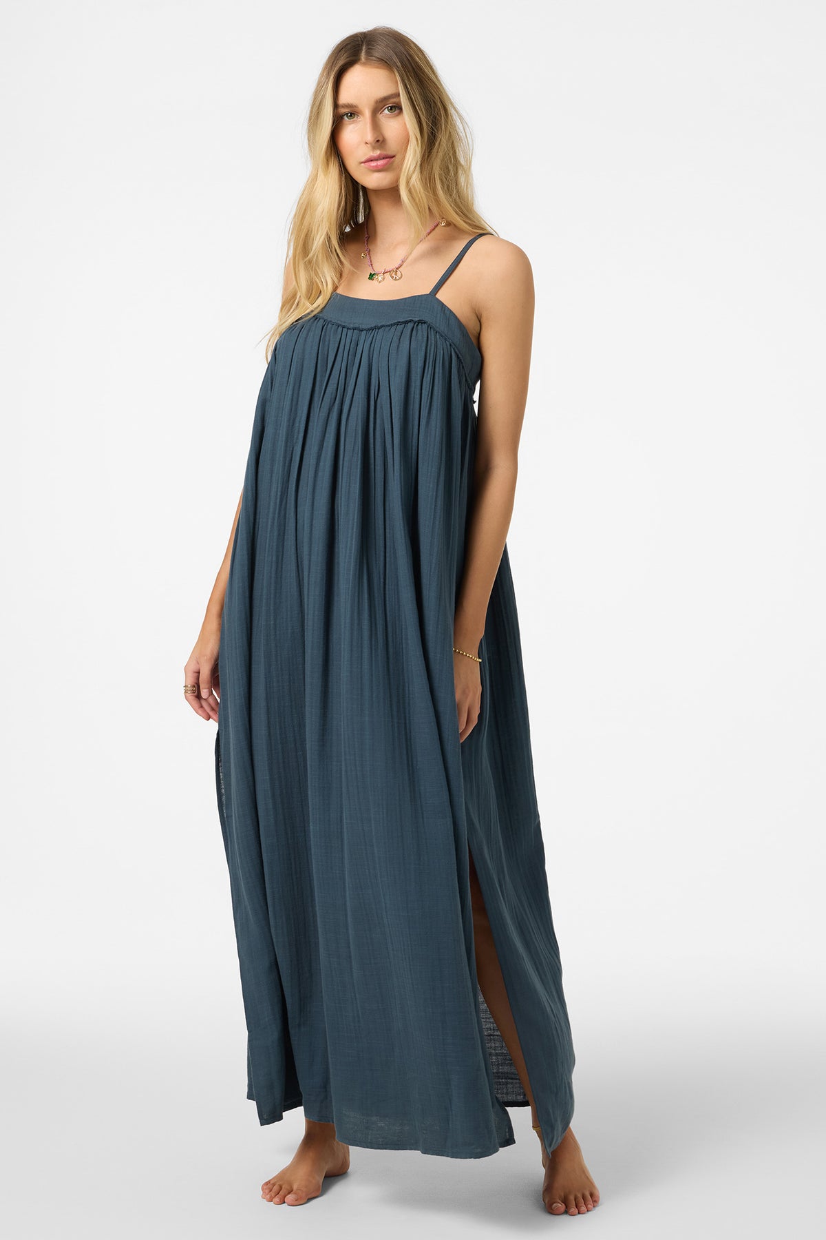 SALTWATER SOLIDS SAI MAXI COVERUP DRESS