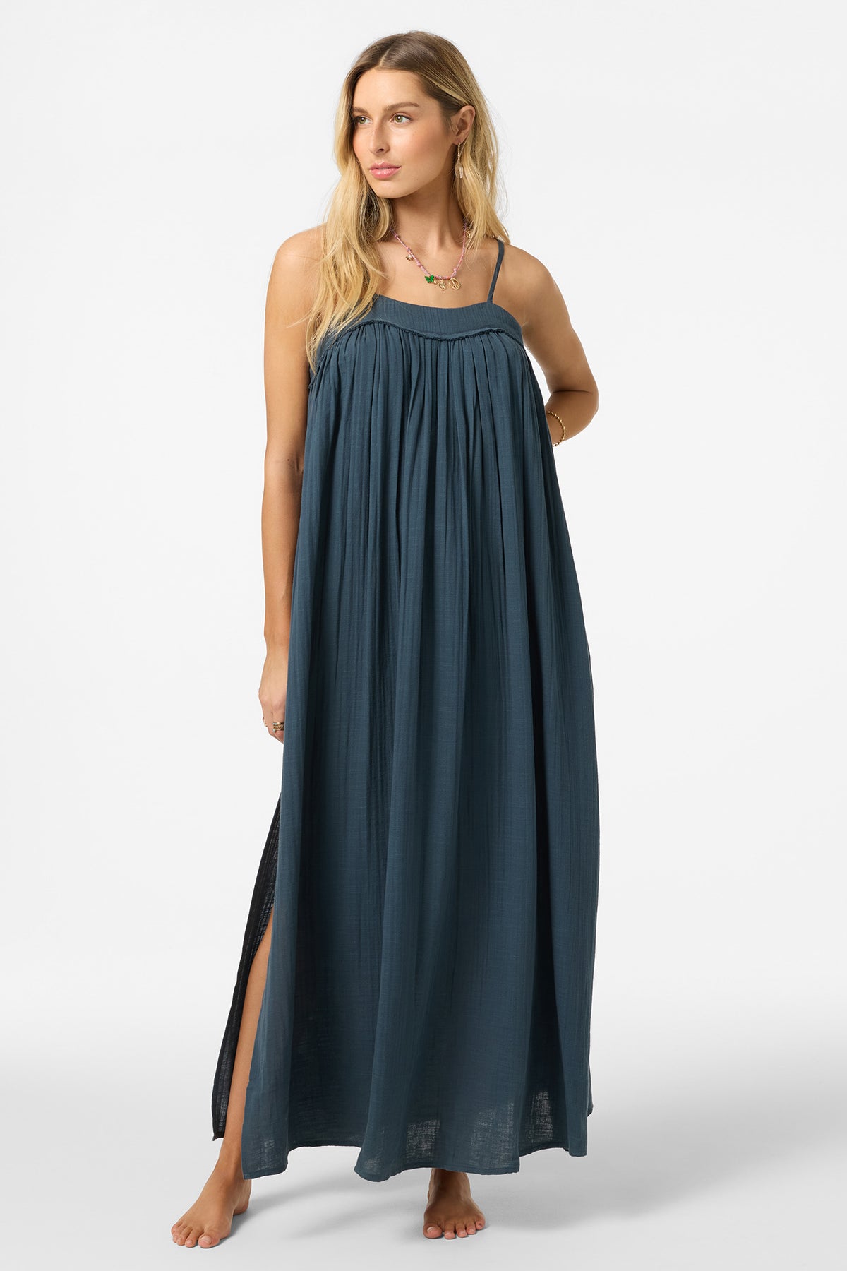 SALTWATER SOLIDS SAI MAXI COVERUP DRESS