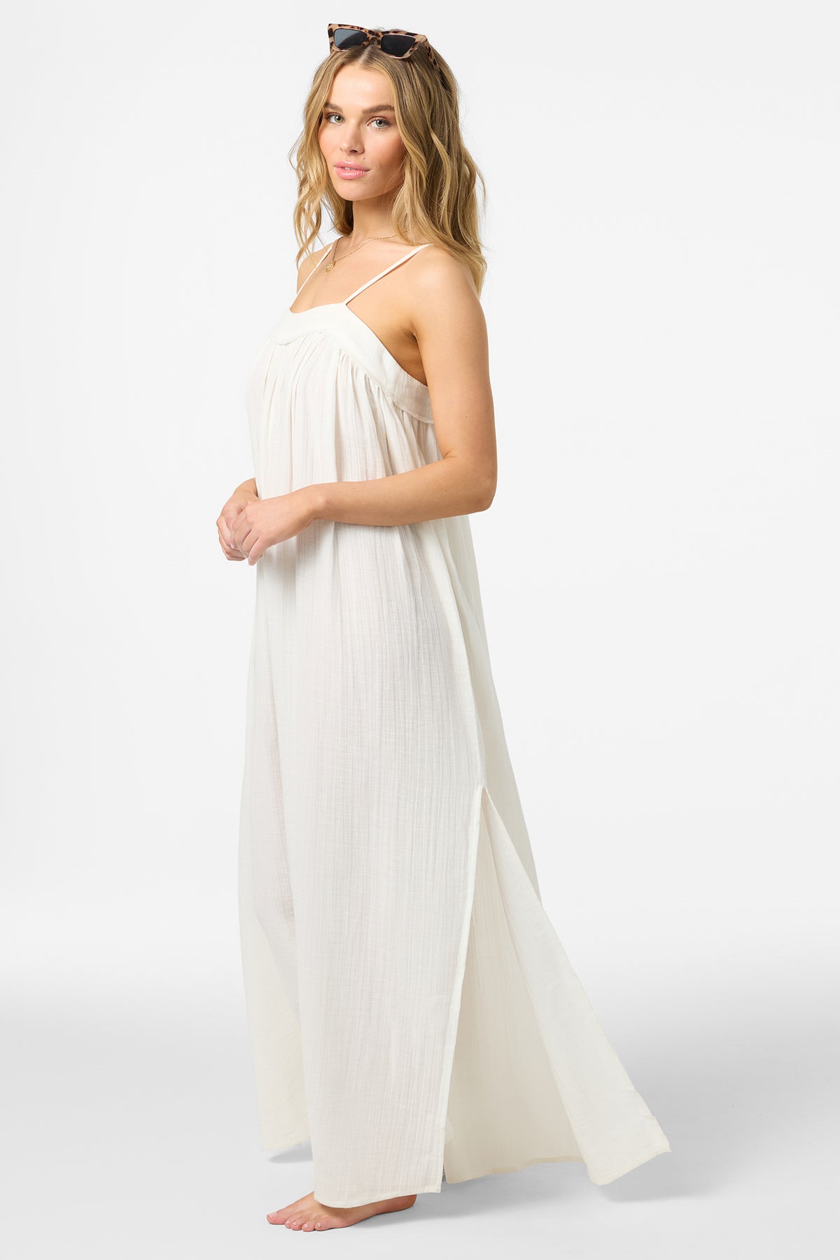 SALTWATER SOLIDS SAI MAXI COVERUP DRESS