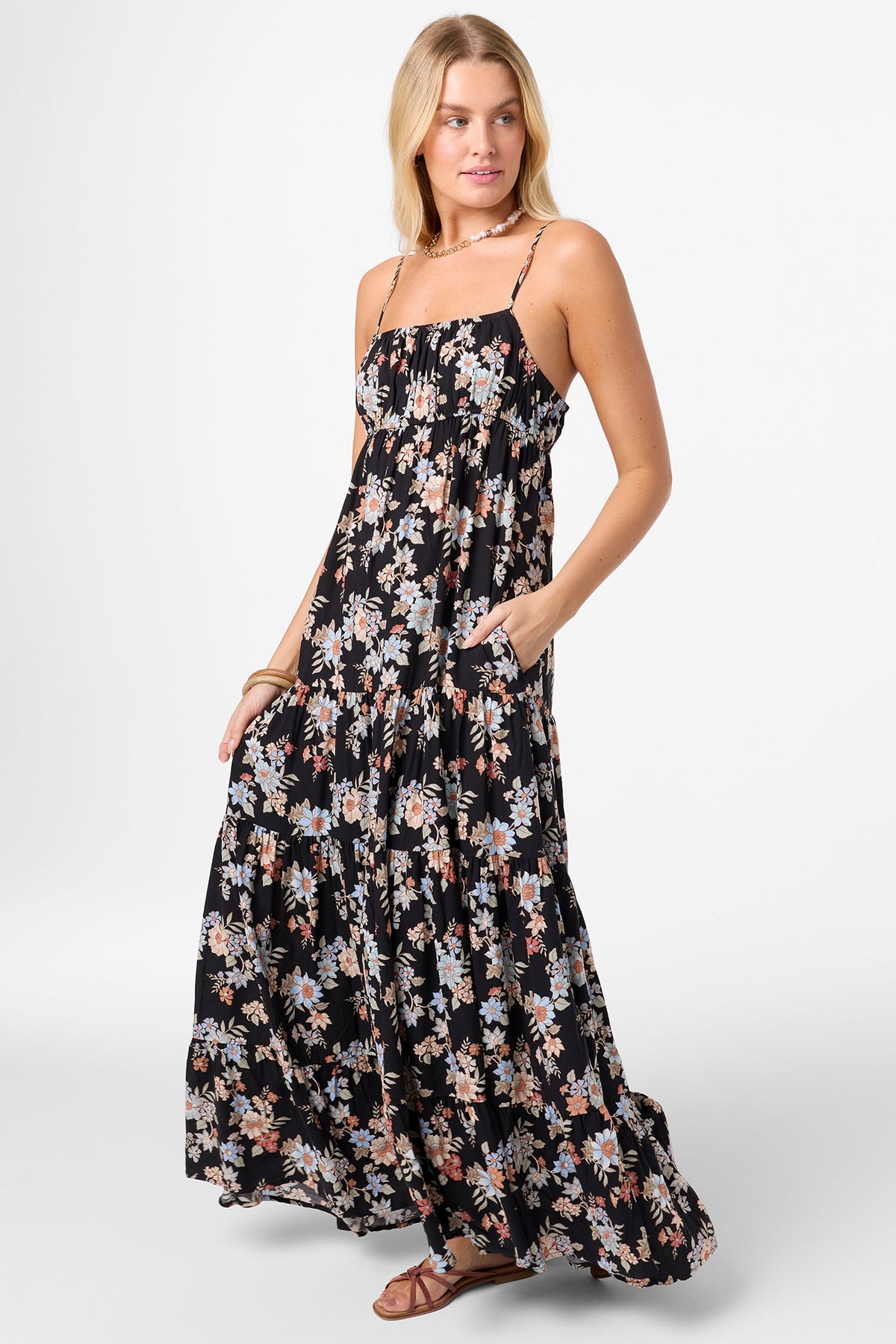 LILLIE BALI FLORAL MAXI DRESS