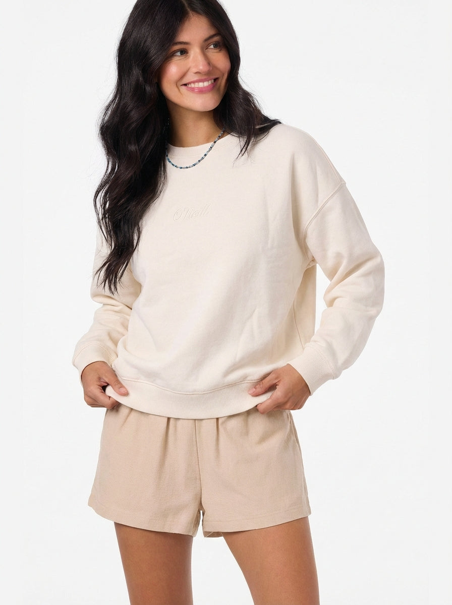 SOLID BUTTER CREW FLEECE