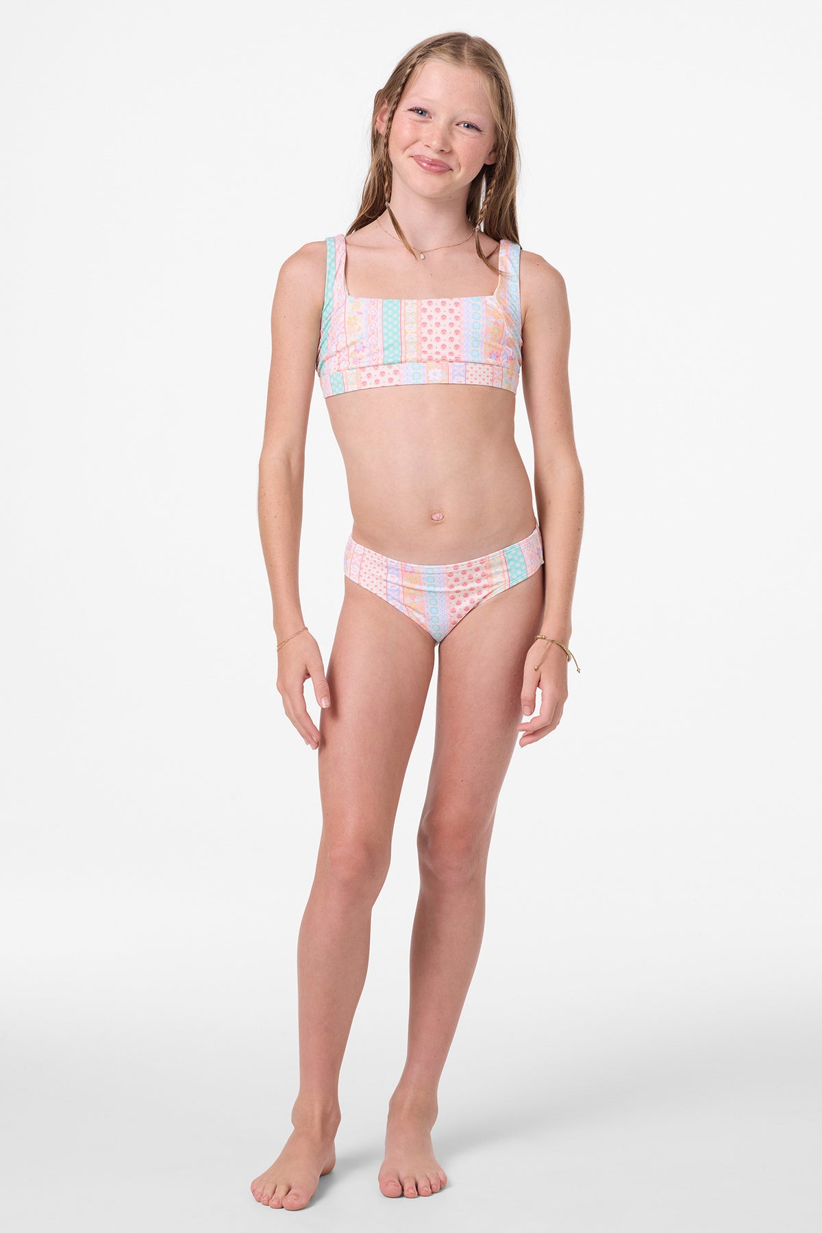 BALI FLORAL SQUARE NECK TANK SET