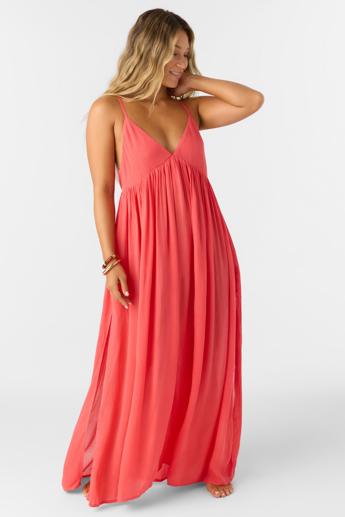 SALTWATER SOLIDS MEL MAXI DRESS