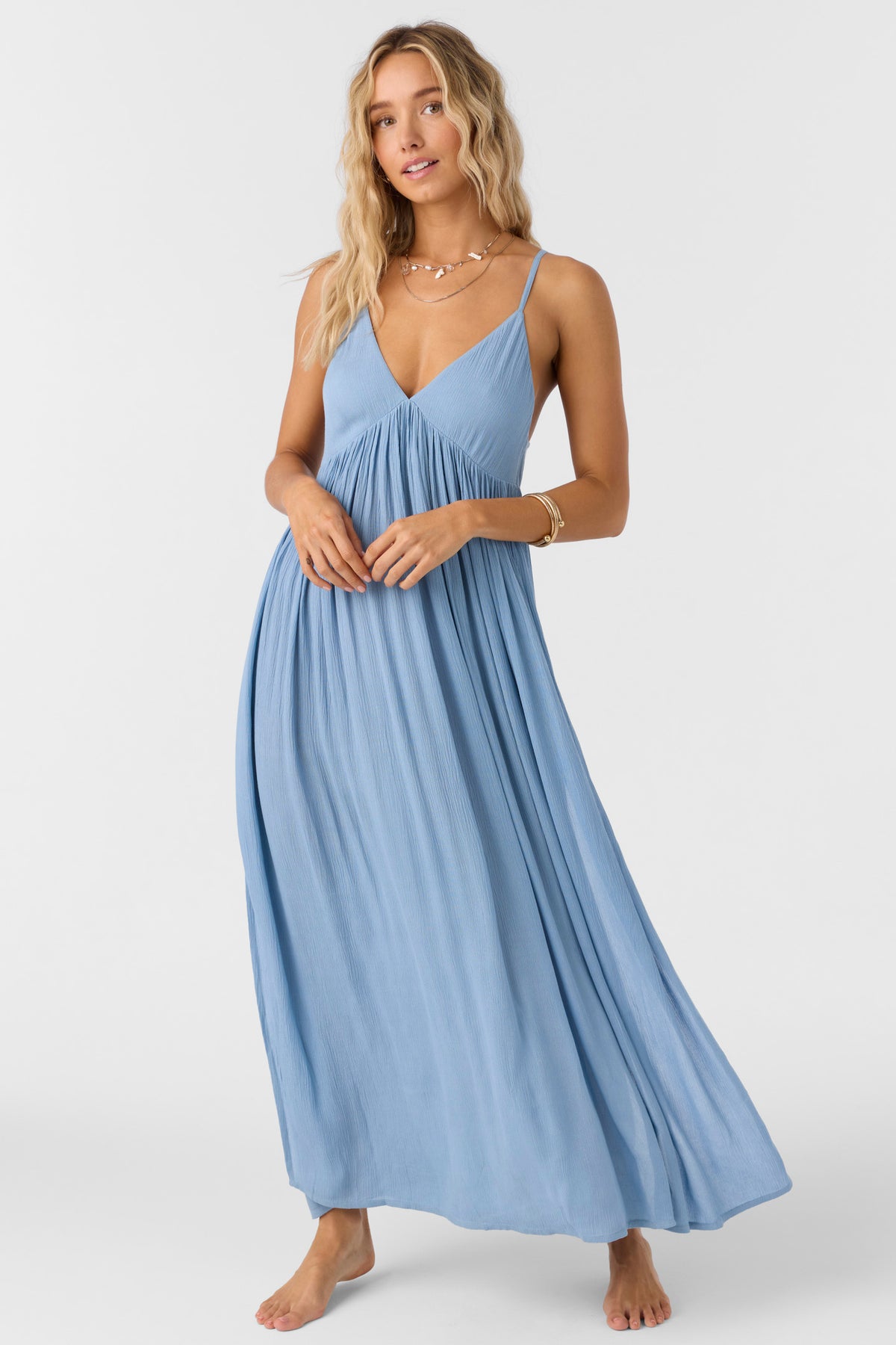 SALTWATER SOLIDS MEL MAXI DRESS