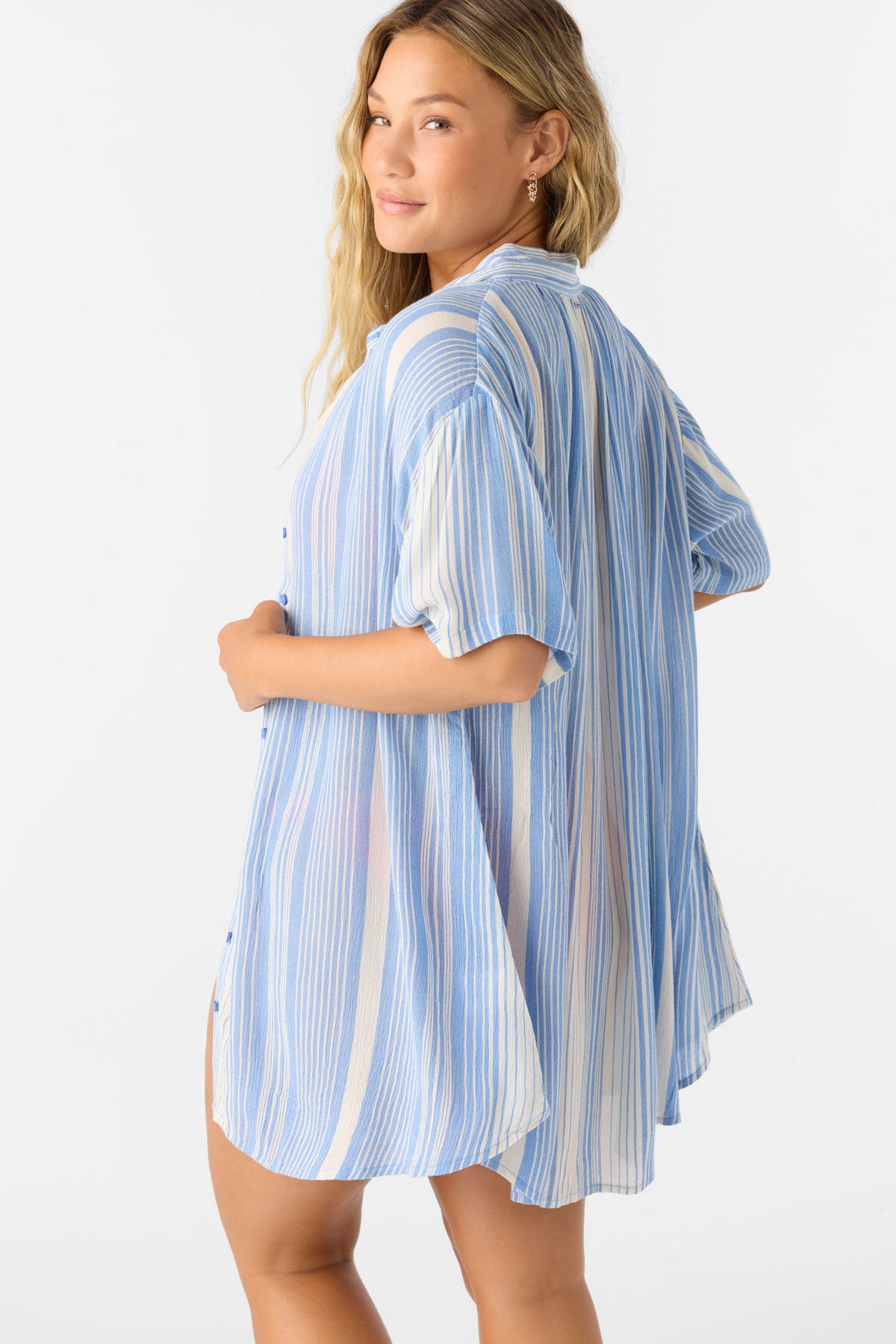 CARLEE STRIPED COVER UP