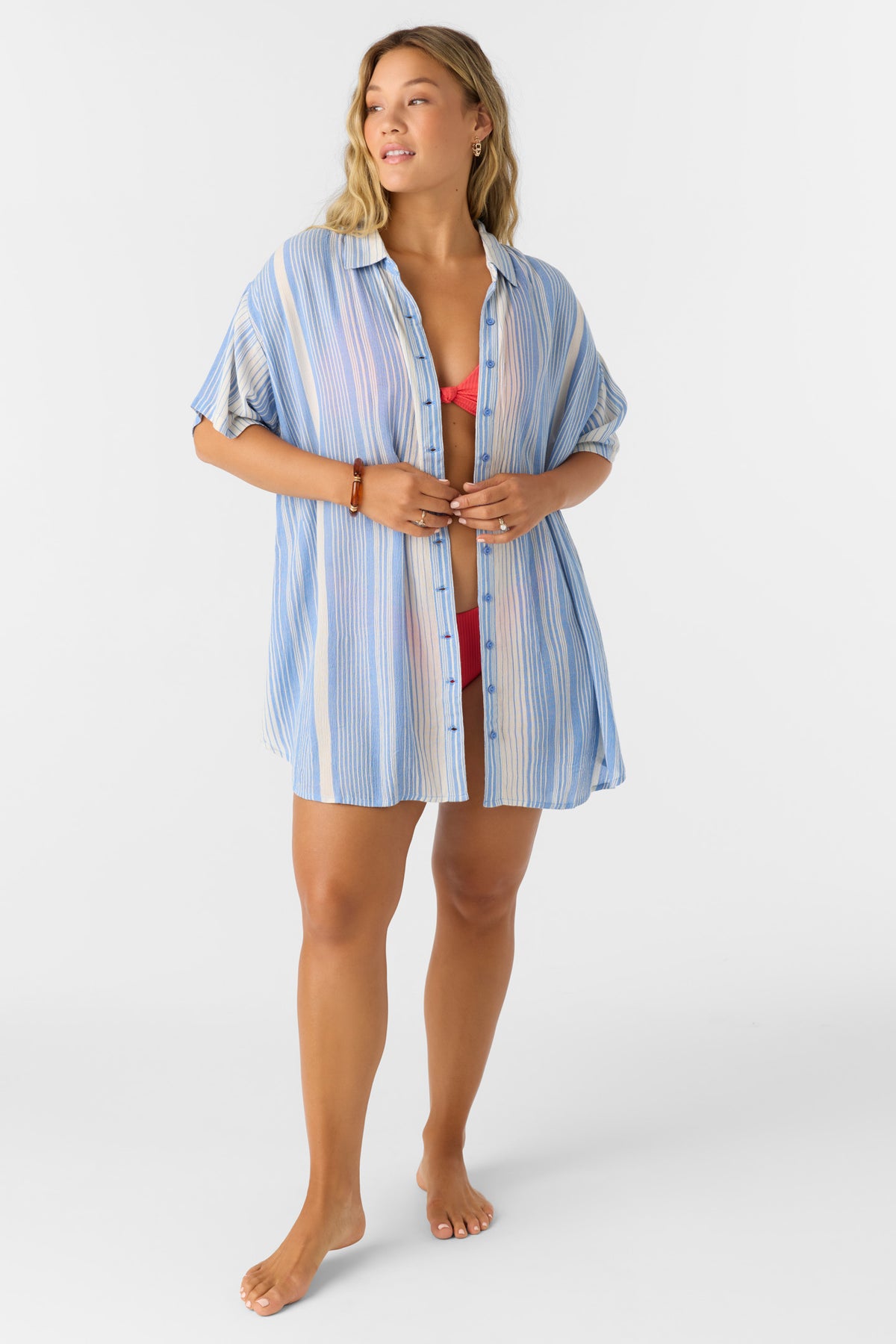 CARLEE STRIPED COVER UP