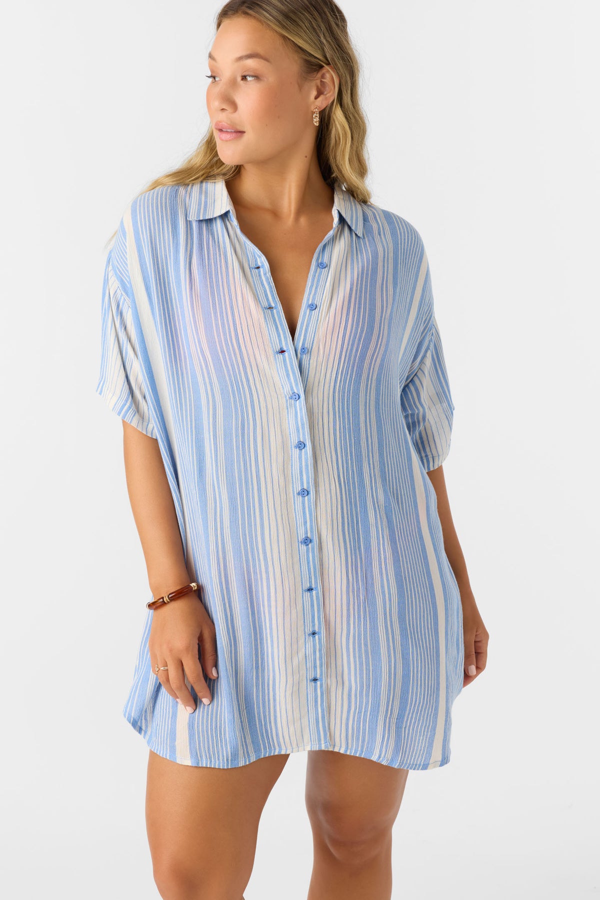 CARLEE STRIPED COVER UP