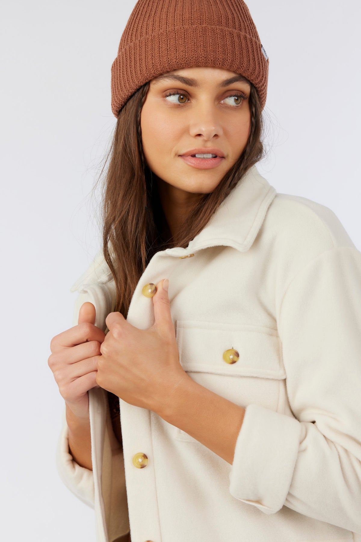 COLLINS SOLID FLEECE TOP