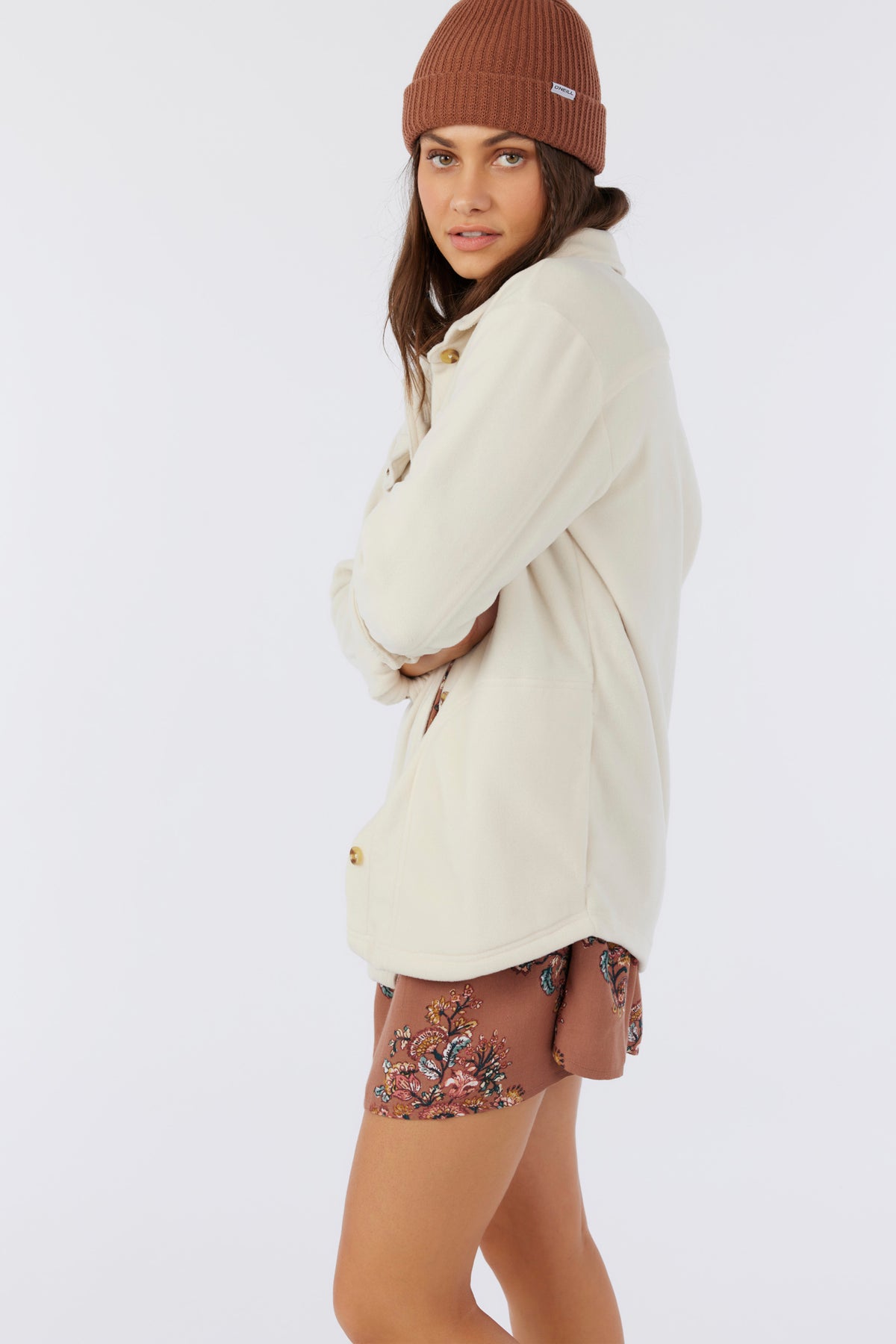 COLLINS SOLID FLEECE TOP