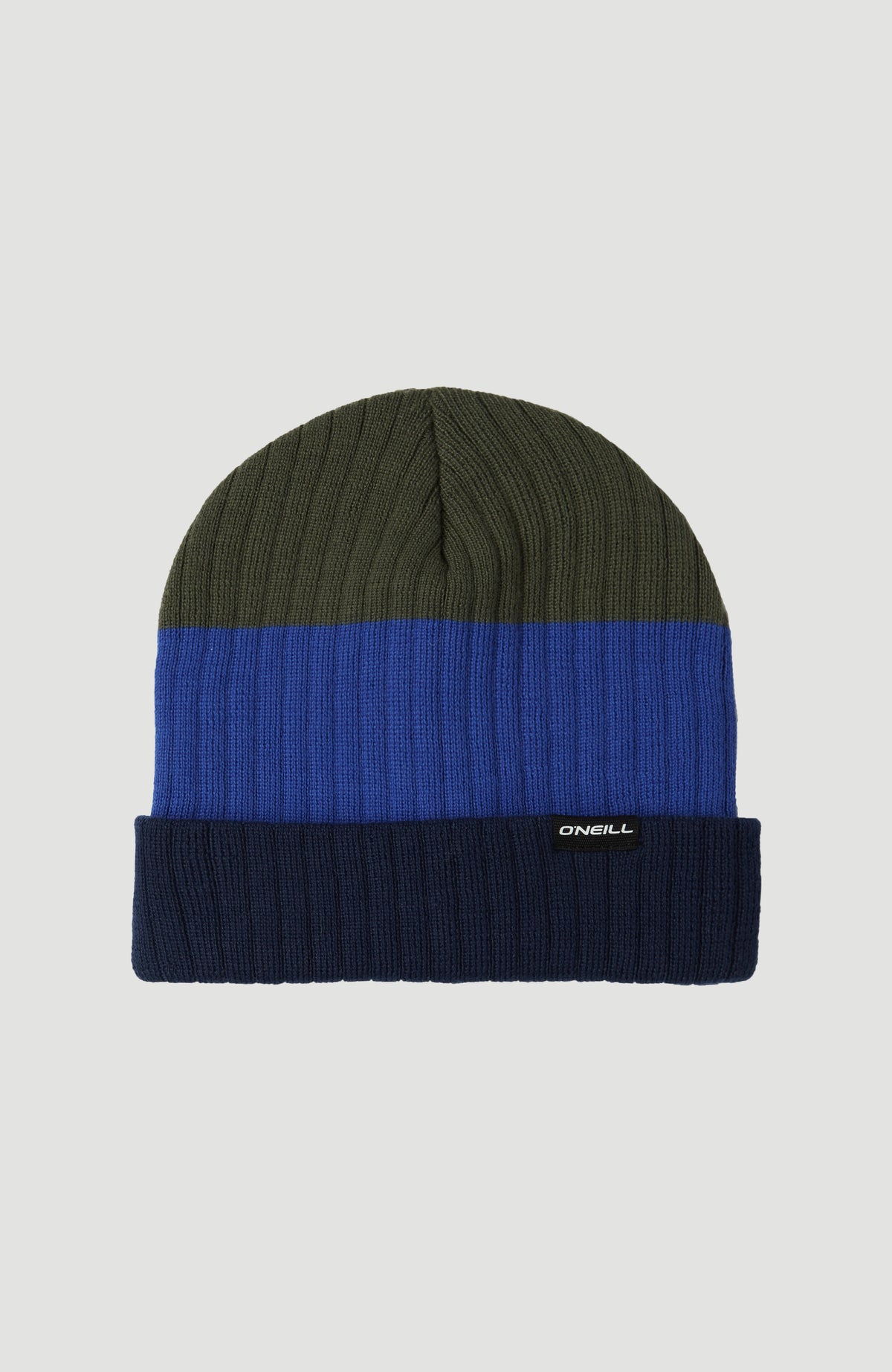 O'Neill Mens Blockstripe Beanie in Forest Night