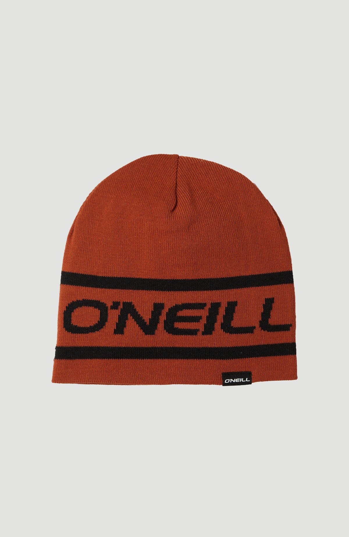 O'Neill Mens Reversible Logo Beanie in Rooibos Red