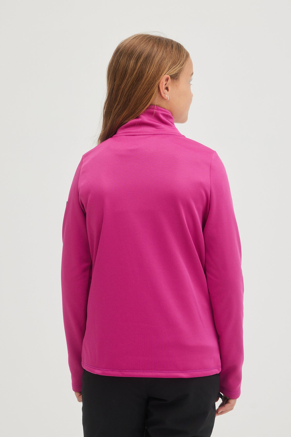 SOLID FLEECE HALF-ZIP