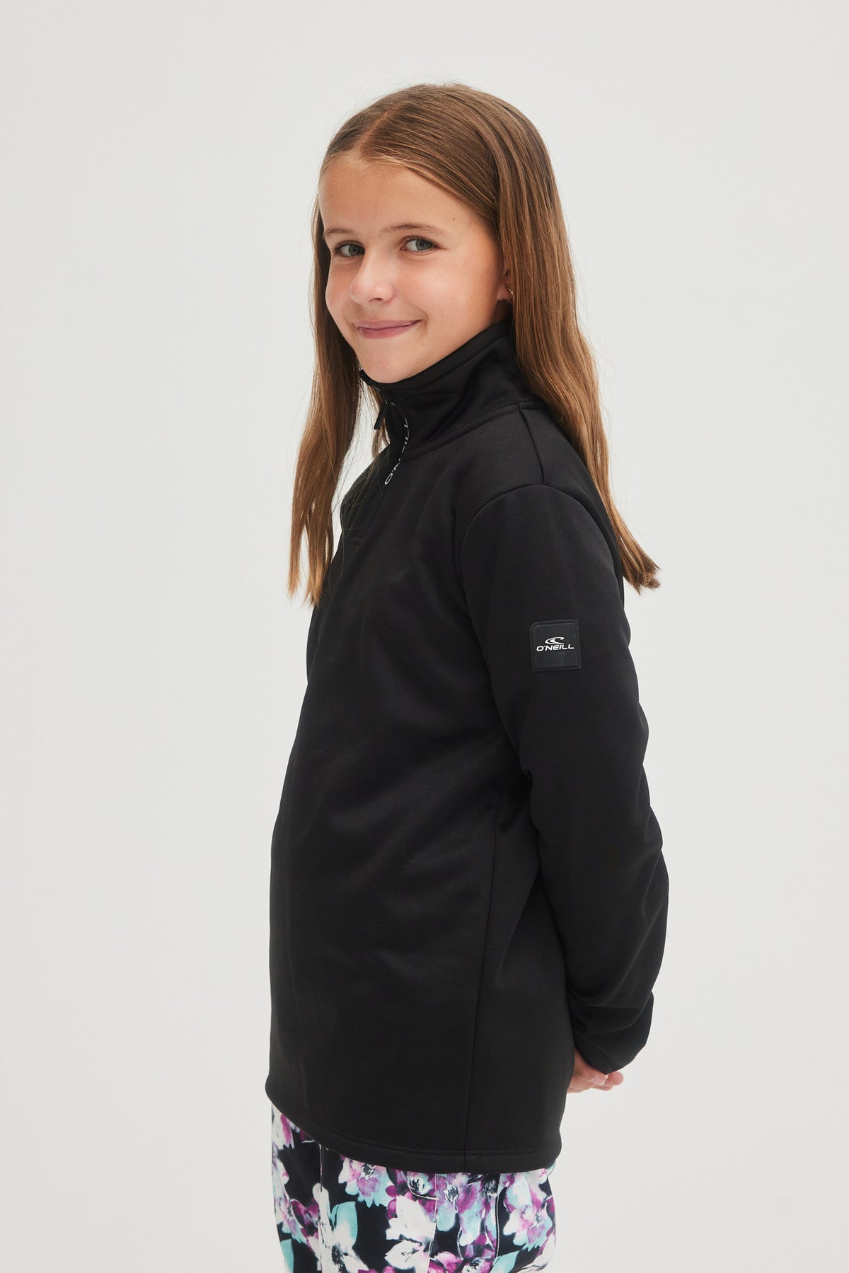 SOLID FLEECE HALF-ZIP