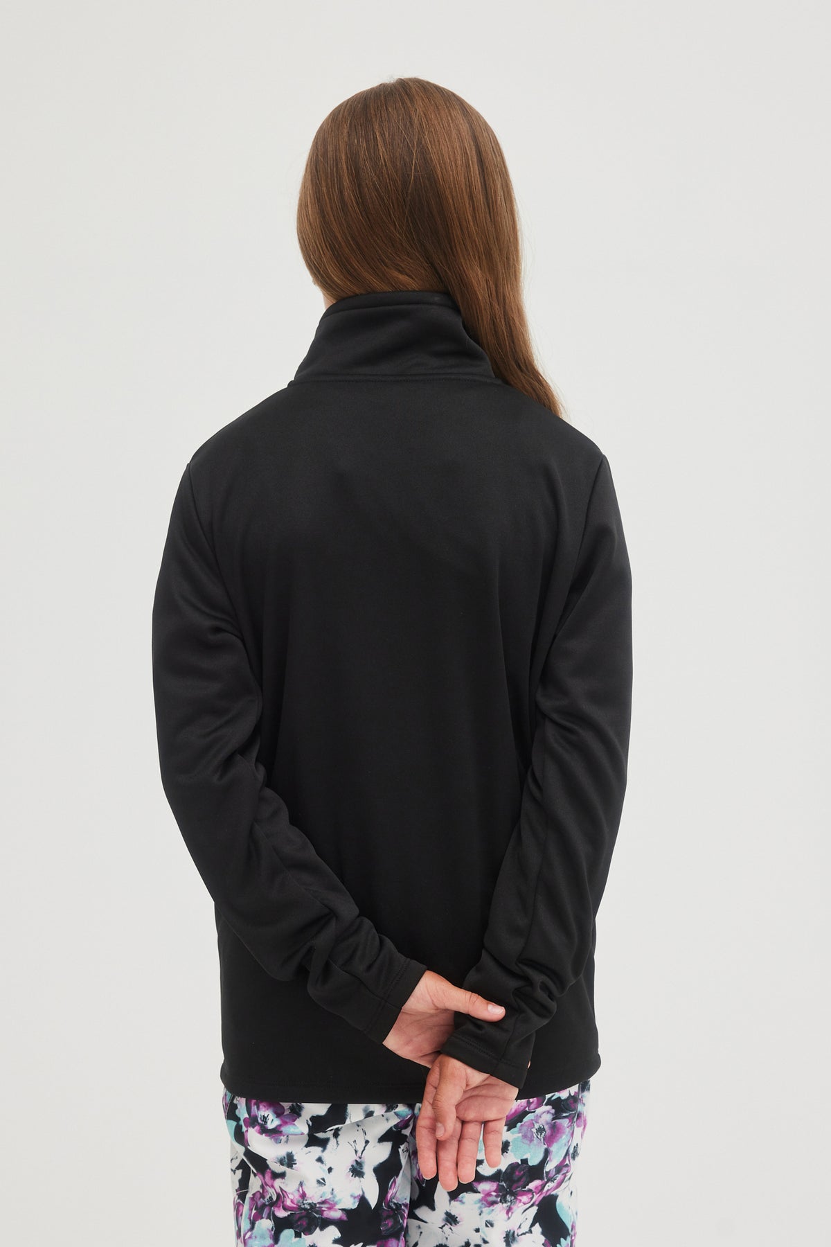 SOLID FLEECE HALF-ZIP