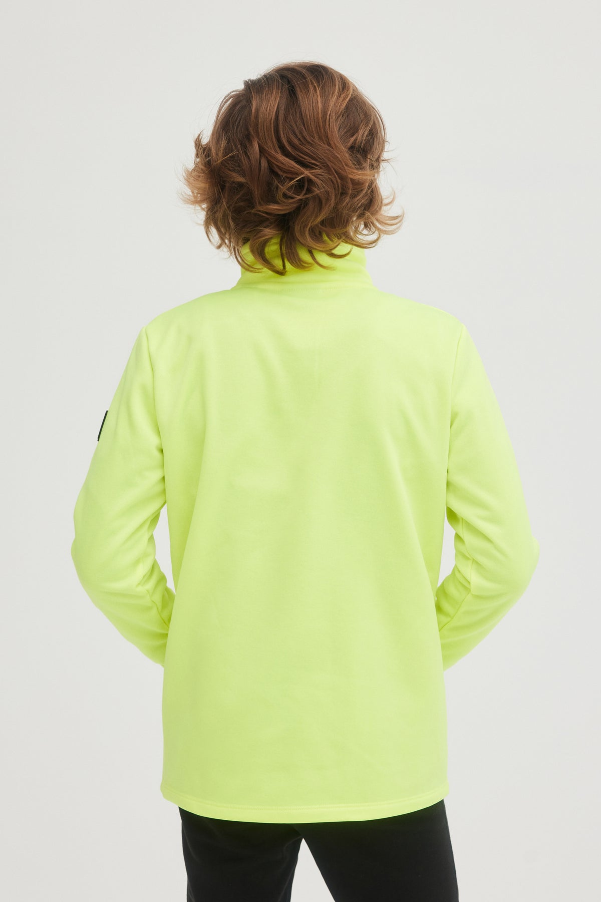 SOLID FLEECE HALF-ZIP