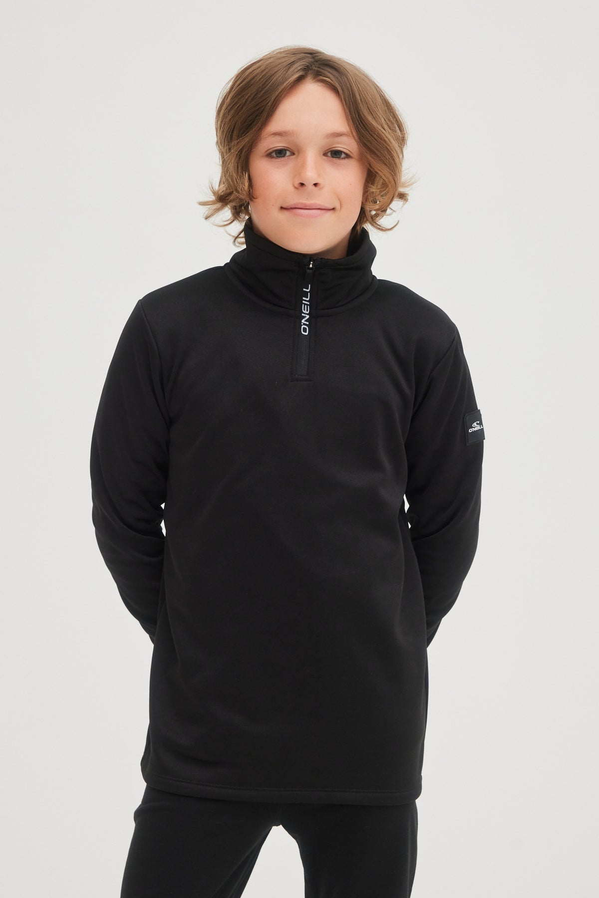 SOLID FLEECE HALF-ZIP