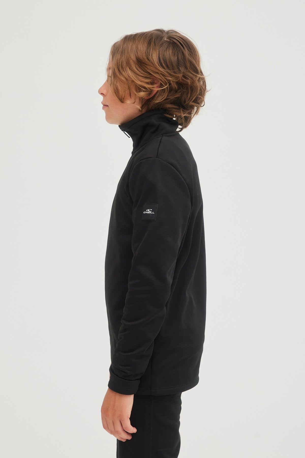 SOLID FLEECE HALF-ZIP