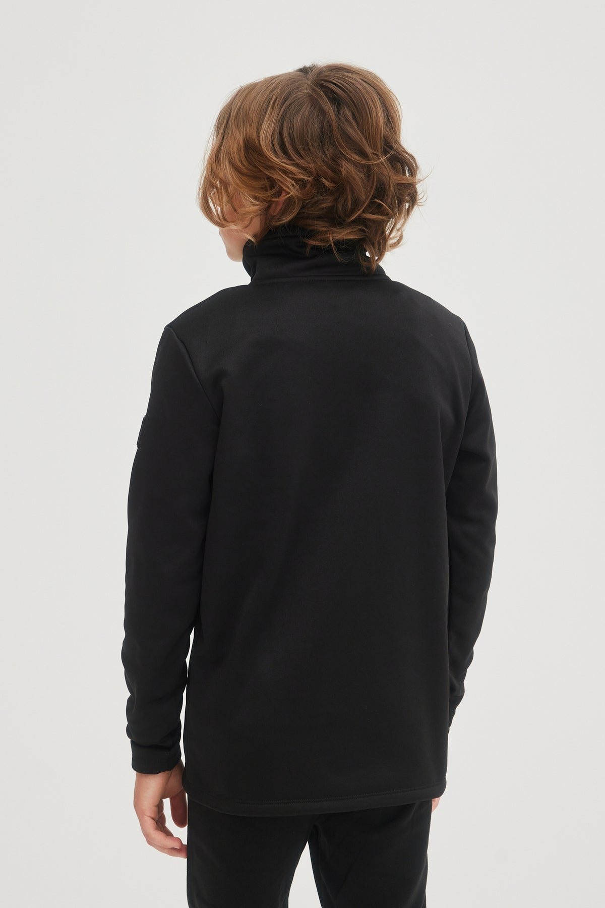 SOLID FLEECE HALF-ZIP