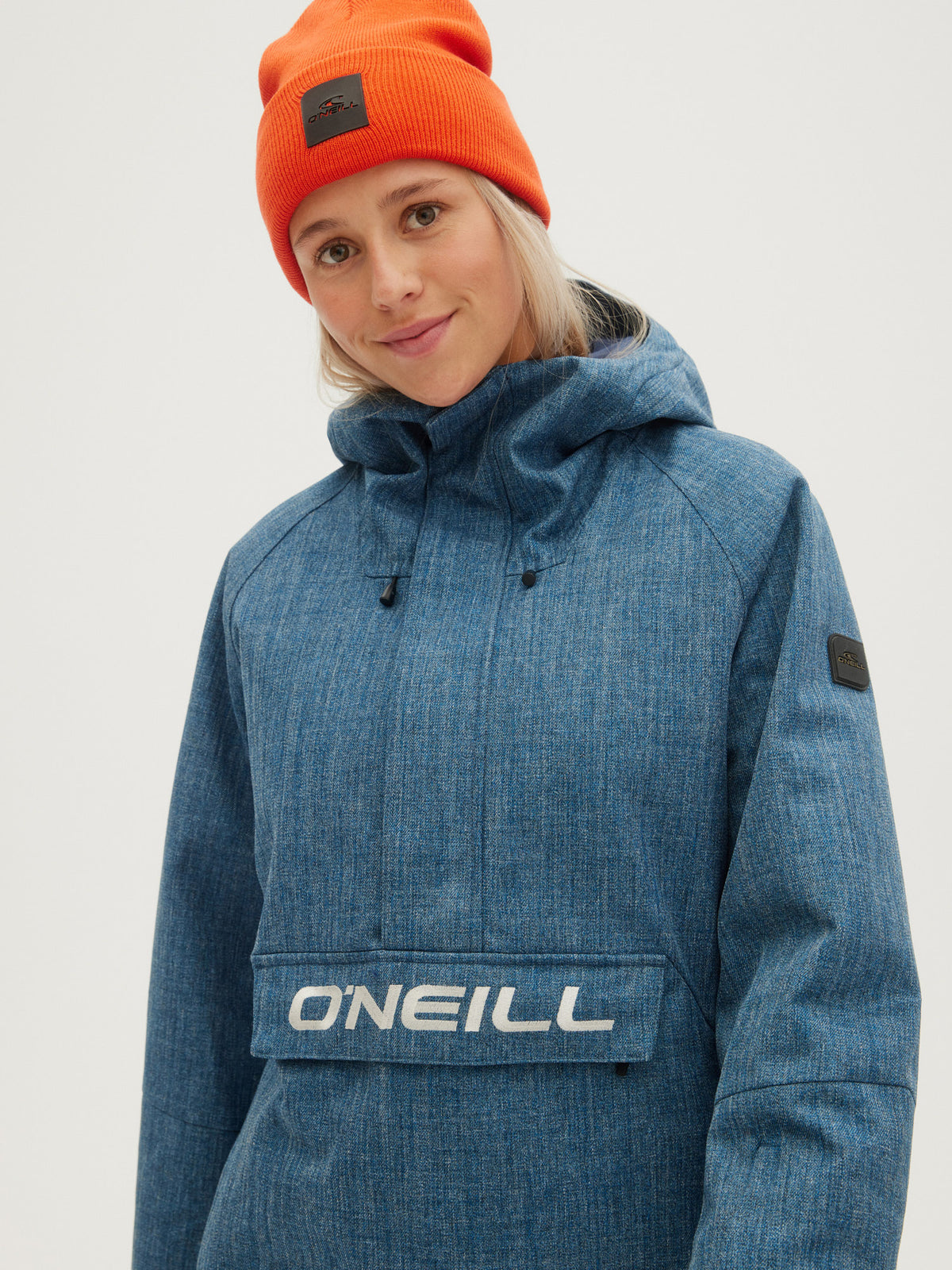 O'Neill Ladies O'Riginal Anorak in Blue Aop W/ Blue