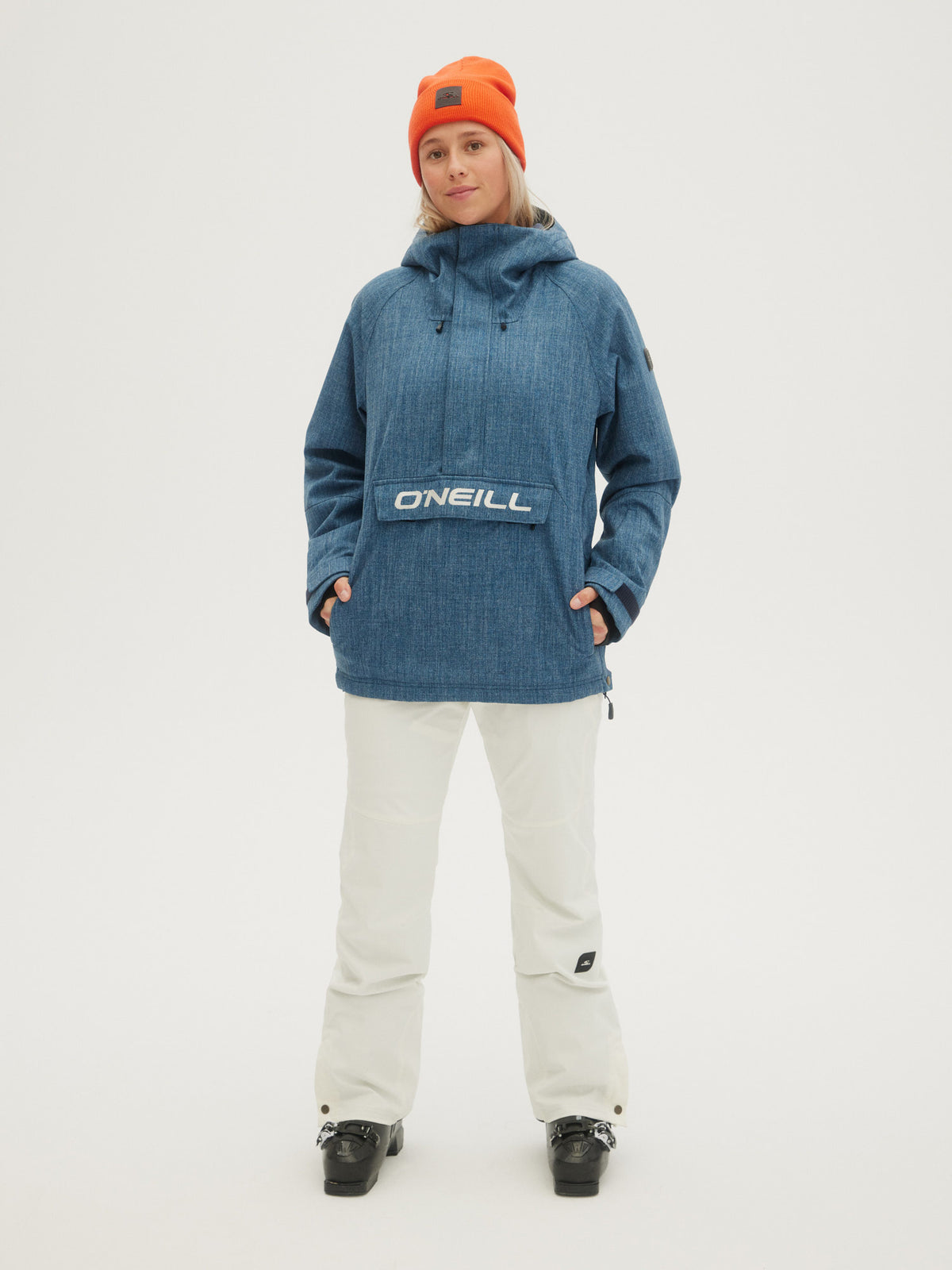 O'Neill Ladies O'Riginal Anorak in Blue Aop W/ Blue