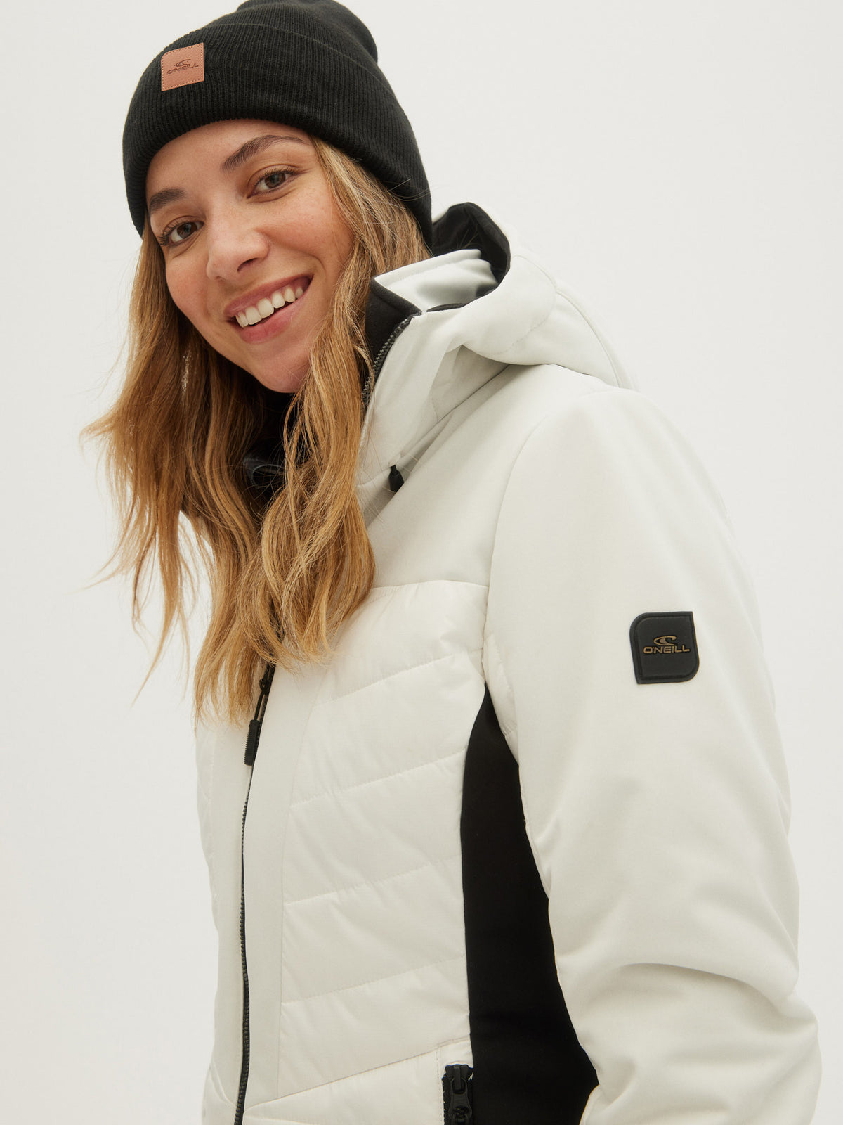 O'Neill Ladies Baffle Igneous Jacket in Powder White