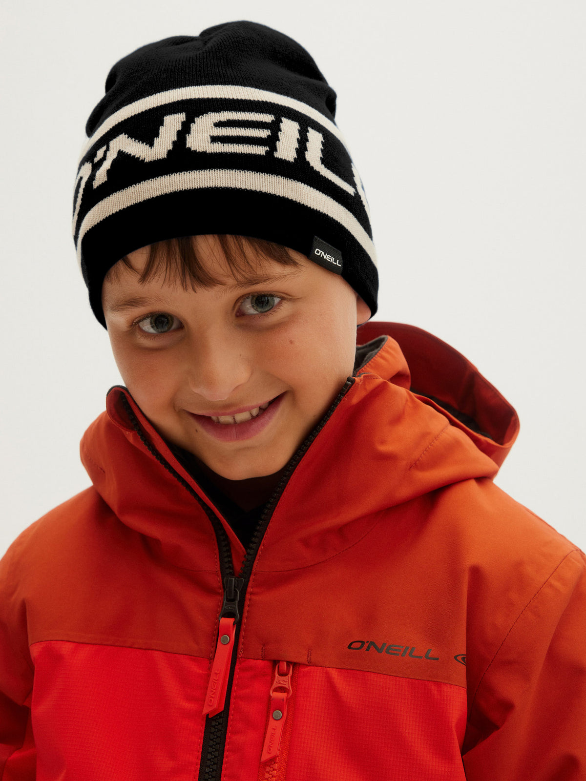 O'Neill Boys Reversible Logo Beanie in Black Out