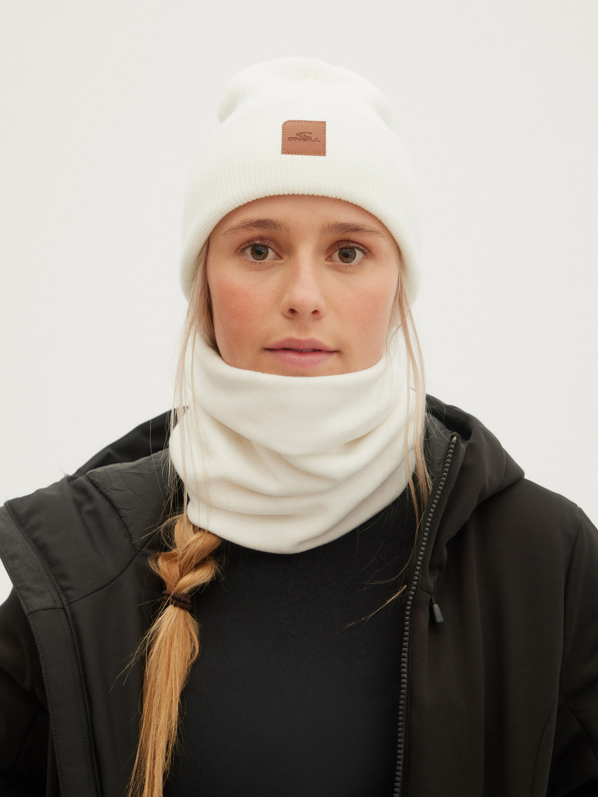 O'Neill Polar Fleece Tube in Powder White