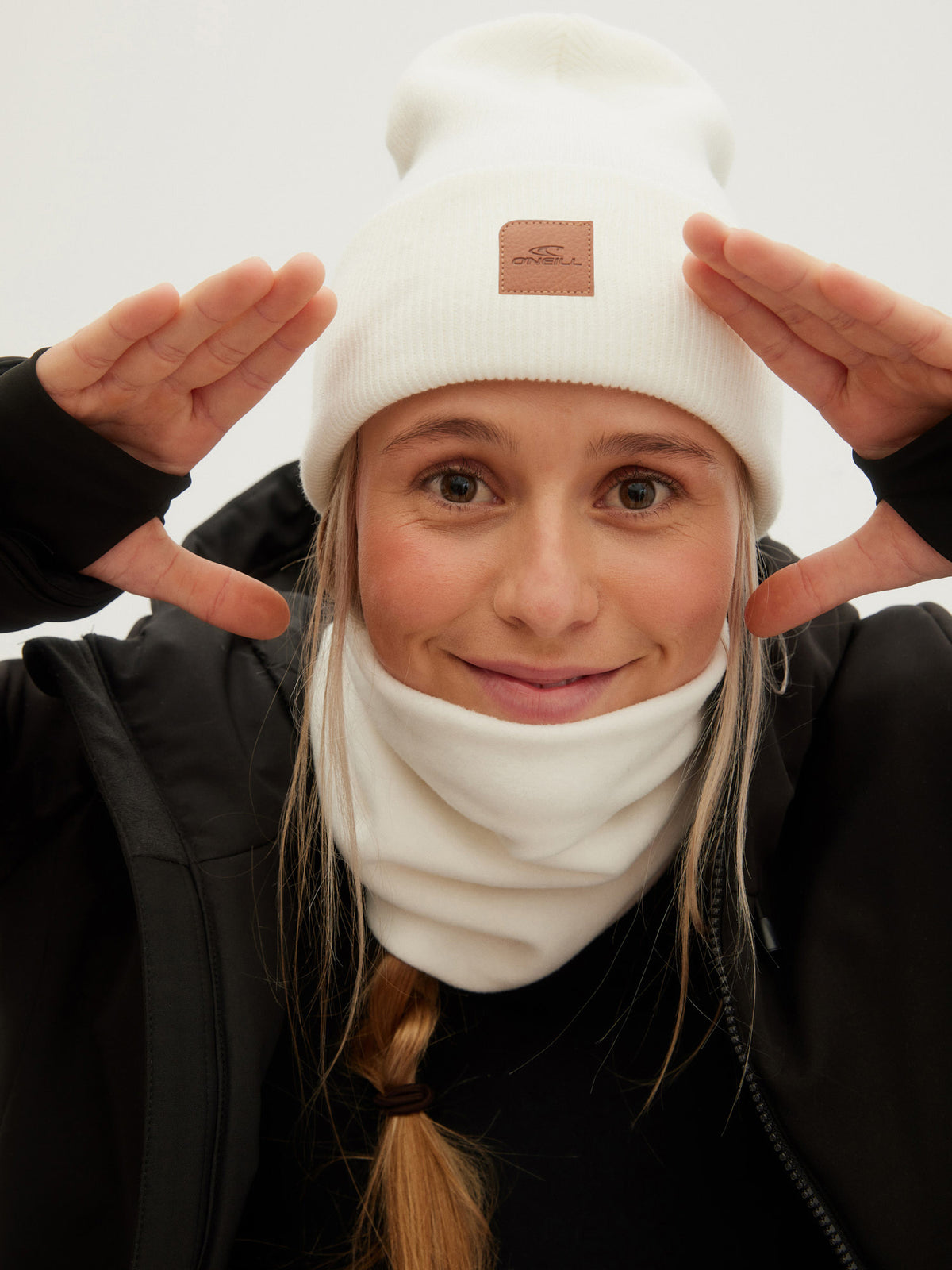 O'Neill Polar Fleece Tube in Powder White