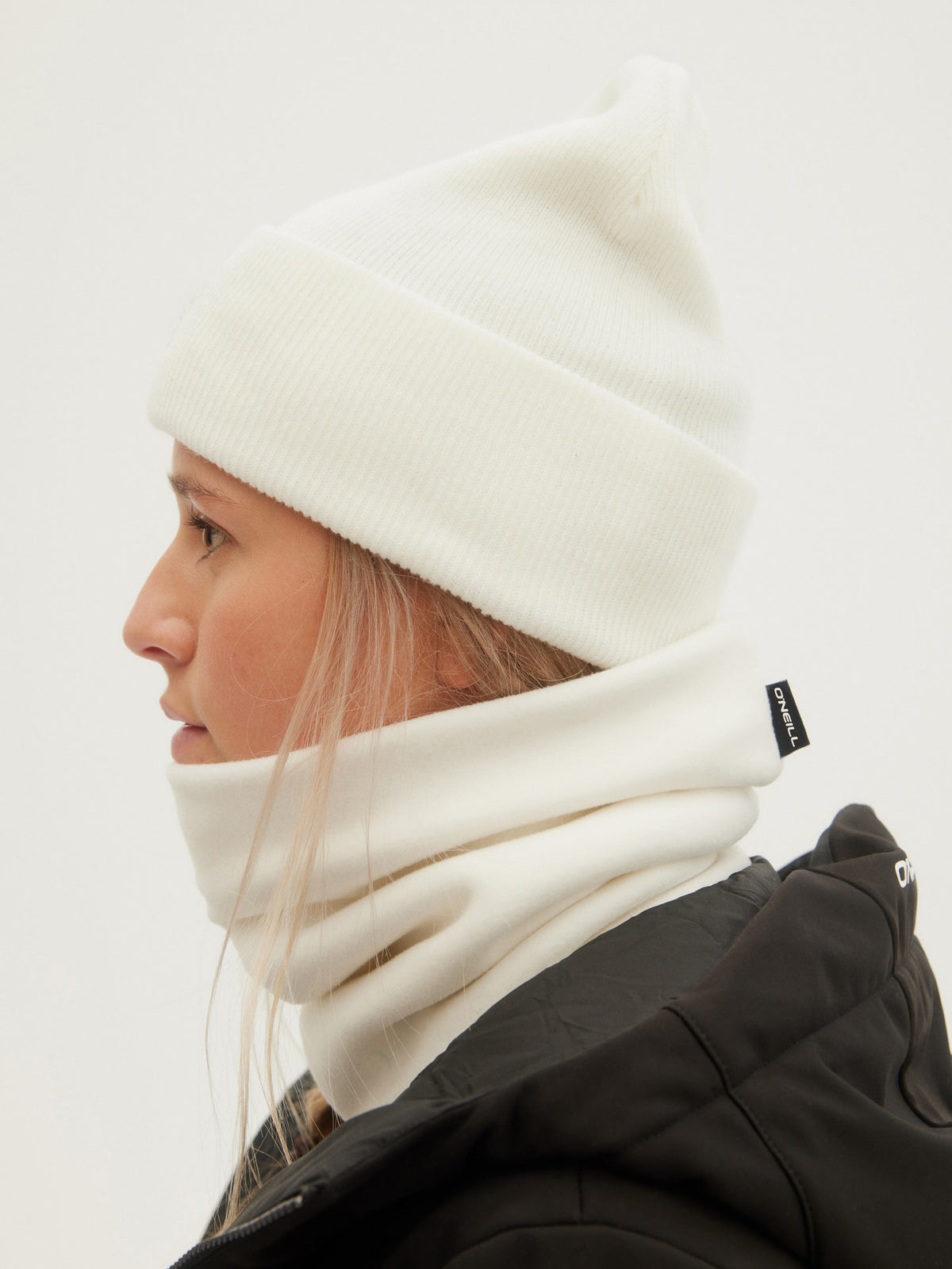 O'Neill Polar Fleece Tube in Powder White