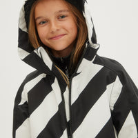 O'Neill Girls Adelite Printed Jacket in Black Out