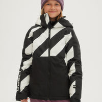 O'Neill Girls Adelite Printed Jacket in Black Out
