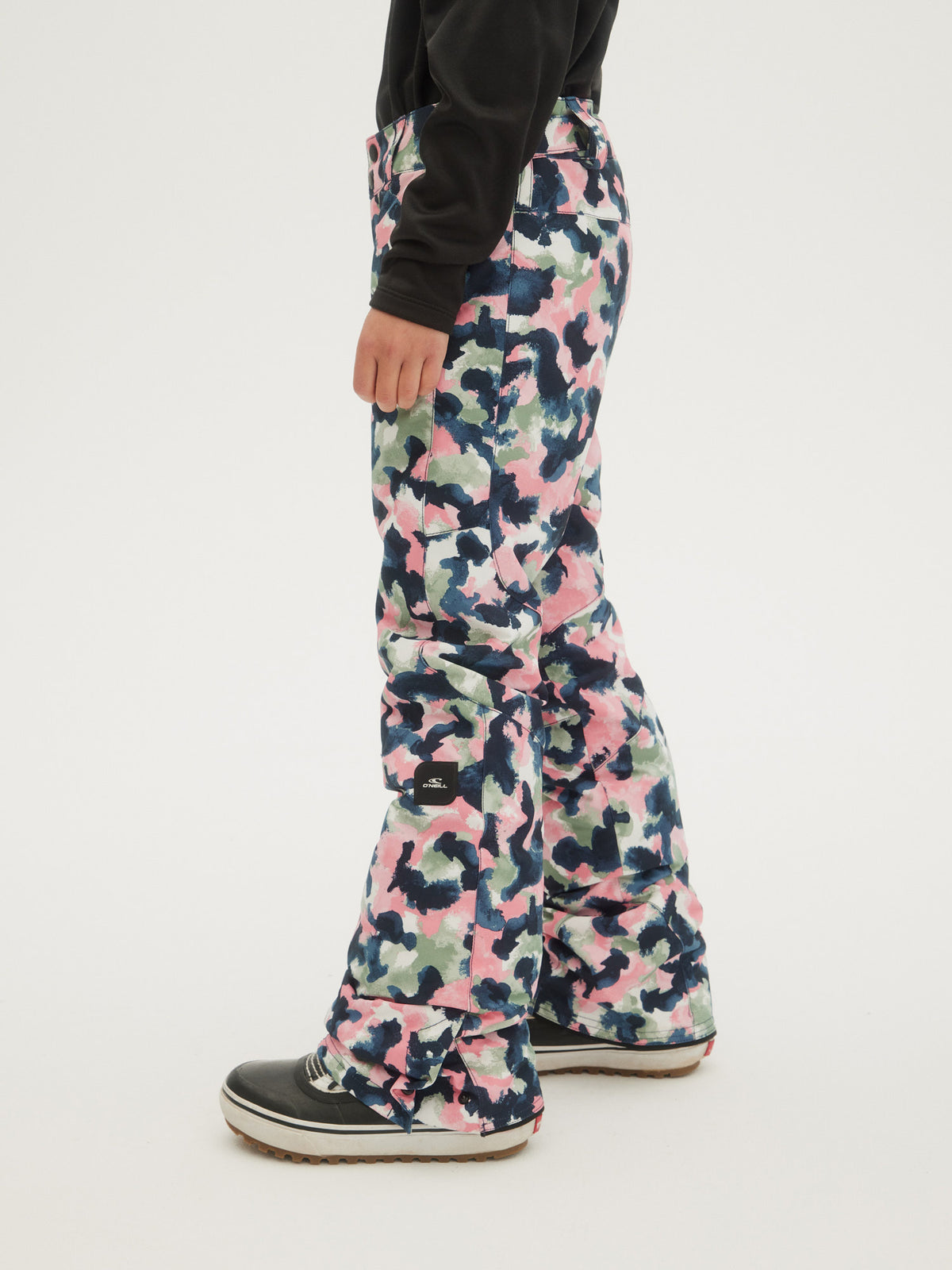 O'Neill Girls Charm Printed Pants in Blue Aop W/ Pink