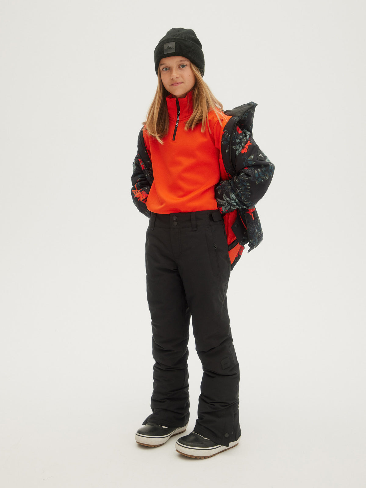 O'Neill Girls Charm Pants in Black Out