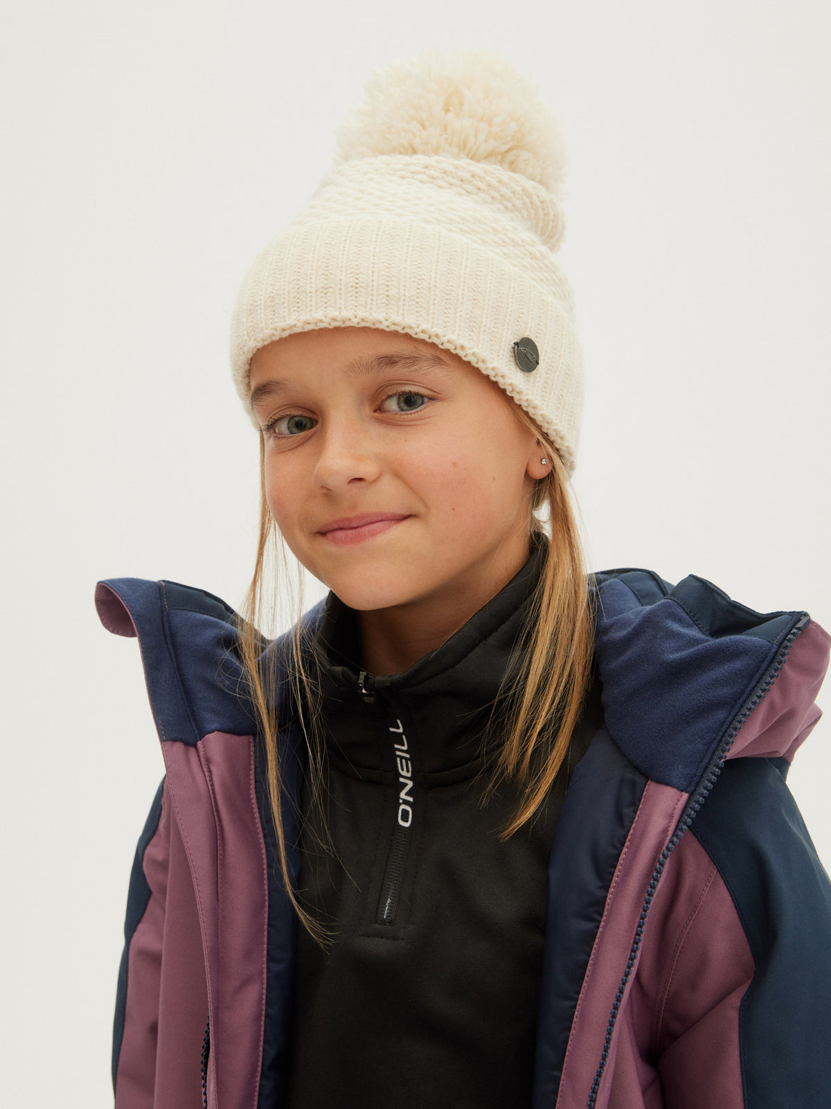O'Neill Girls Chunky Beanie in Birch