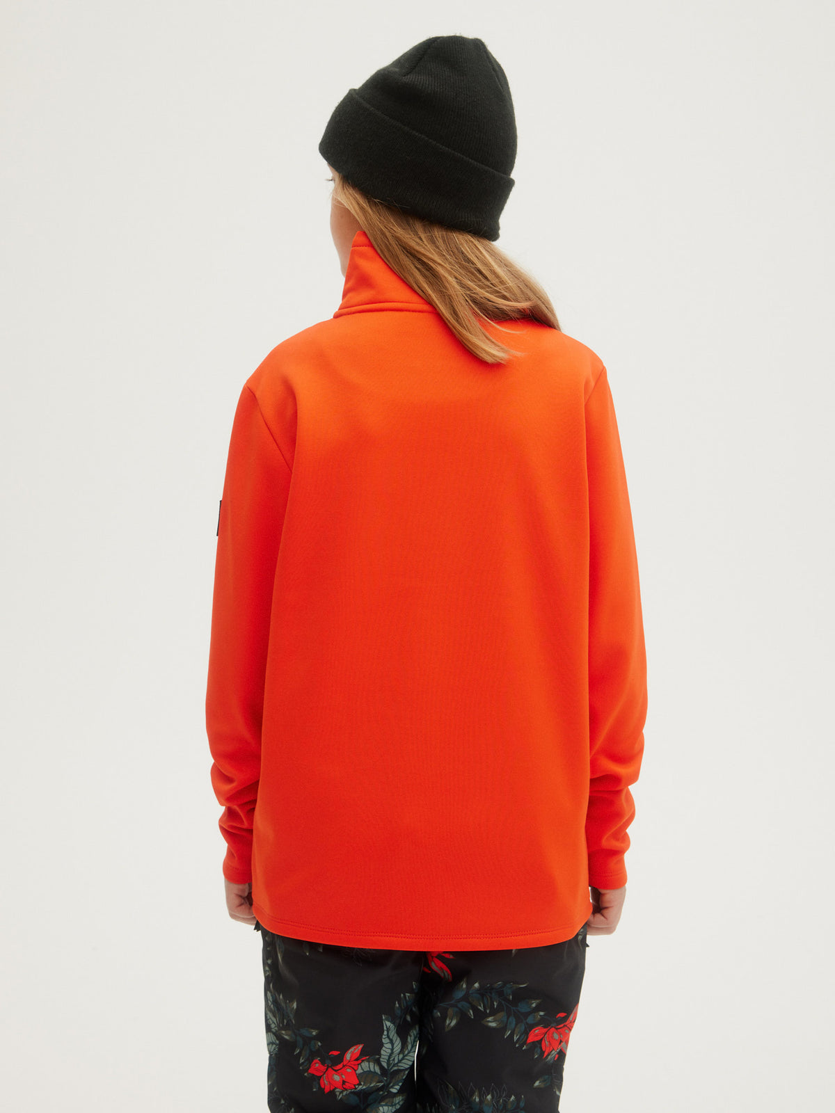 O'Neill Girls Solid Fleece Half Zip in Cherry Tomato