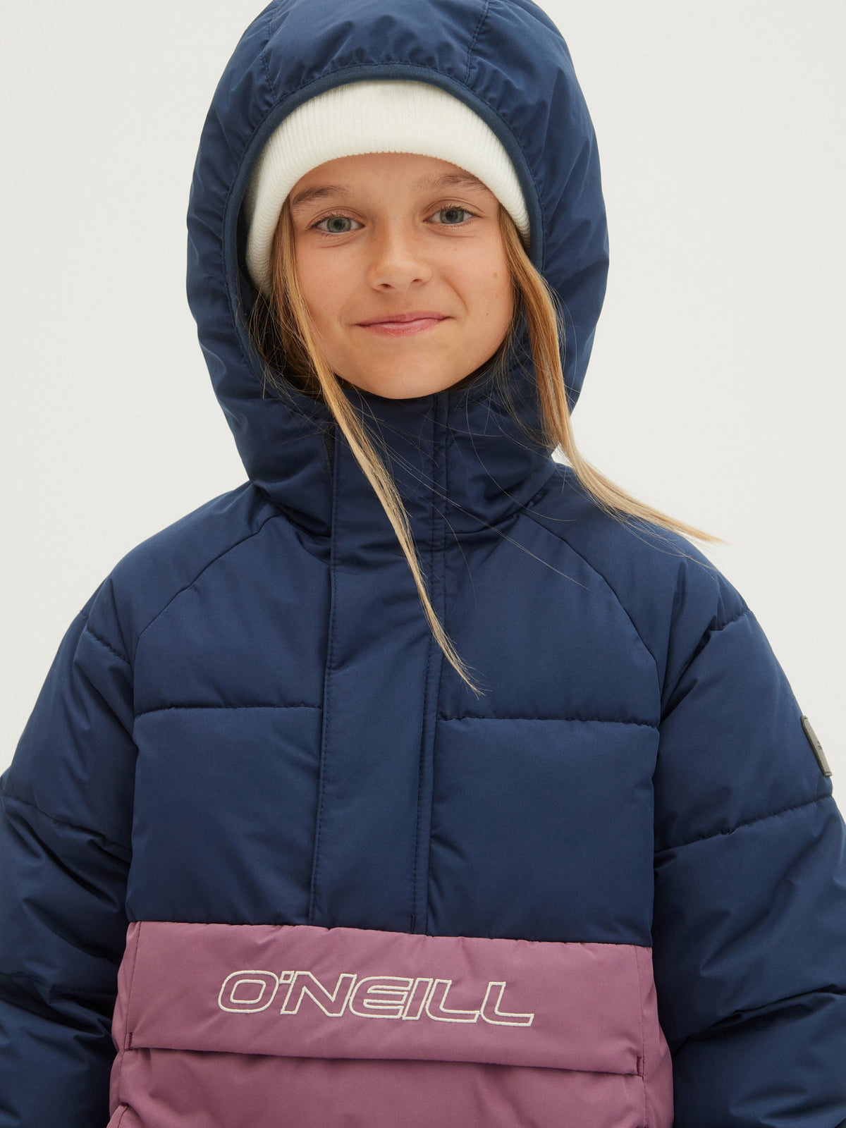 O'Neill Girls Powder Puff Anorak in Berry Conserve