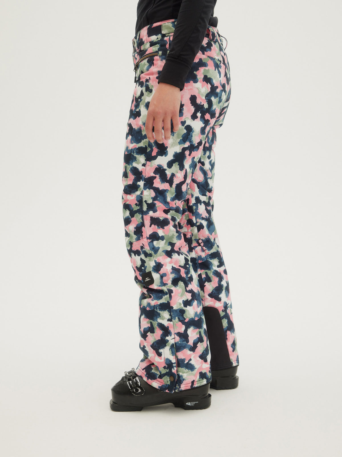 O'Neill Ladies Glamour Pants in Blue Aop W/ Pink