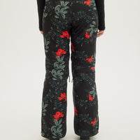 O'Neill Ladies Glamour Pants in Black Aop W/ Green