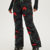 O'Neill Ladies Glamour Pants in Black Aop W/ Green
